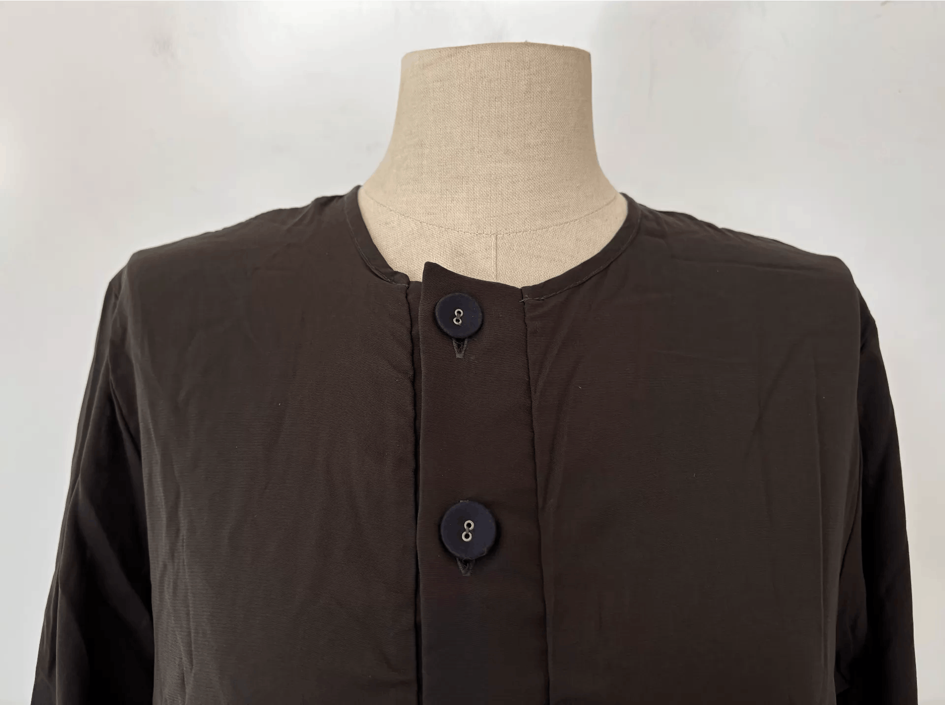 Paul Harnden Shoemakers Paul Harnden 25SS Silk Collarless Shirt Ｑ21 Size US S / EU 44-46 / 1 - 7 Thumbnail