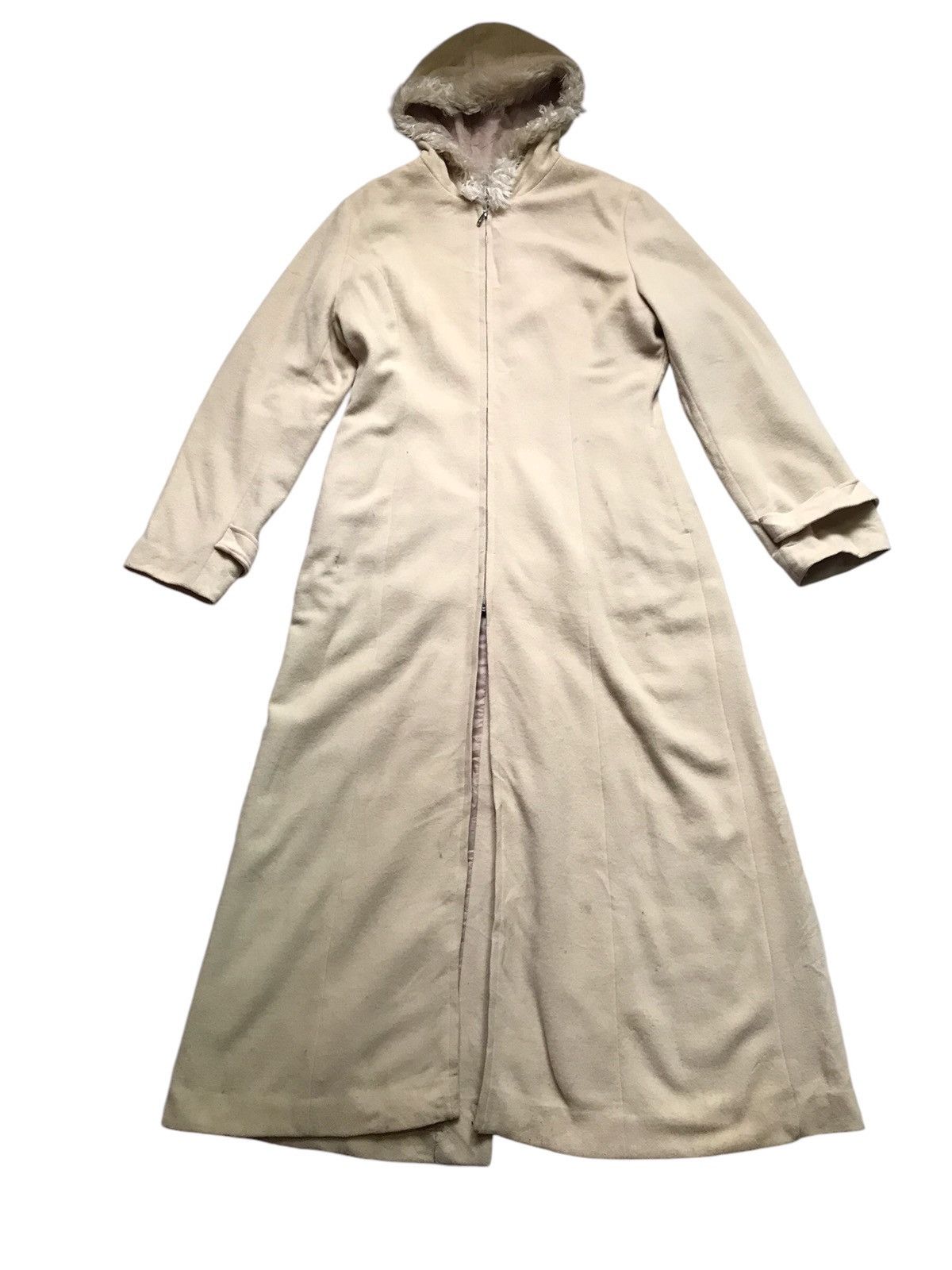 VINTAGE FUTURA INSPIRED COMME DES GARCONS FAUX FUR LONG JCKT
