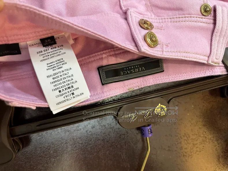 Versace Versace Pink jeans Size 26" / US 2 / IT 38 - 5 Thumbnail