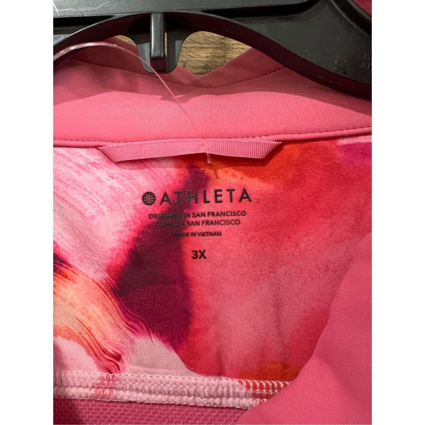 Athleta ATHLETA NWT Run With It Printed Jacket Painted Energy Coral Pink Zip plus sz 3X Size 3XL / US 20-22 - 4 Thumbnail