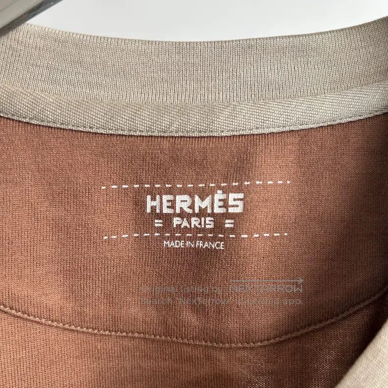 Hermes Hermes Khaki Printed Short Sleeve Size XS / US 0-2 / IT 36-38 - 5 Thumbnail
