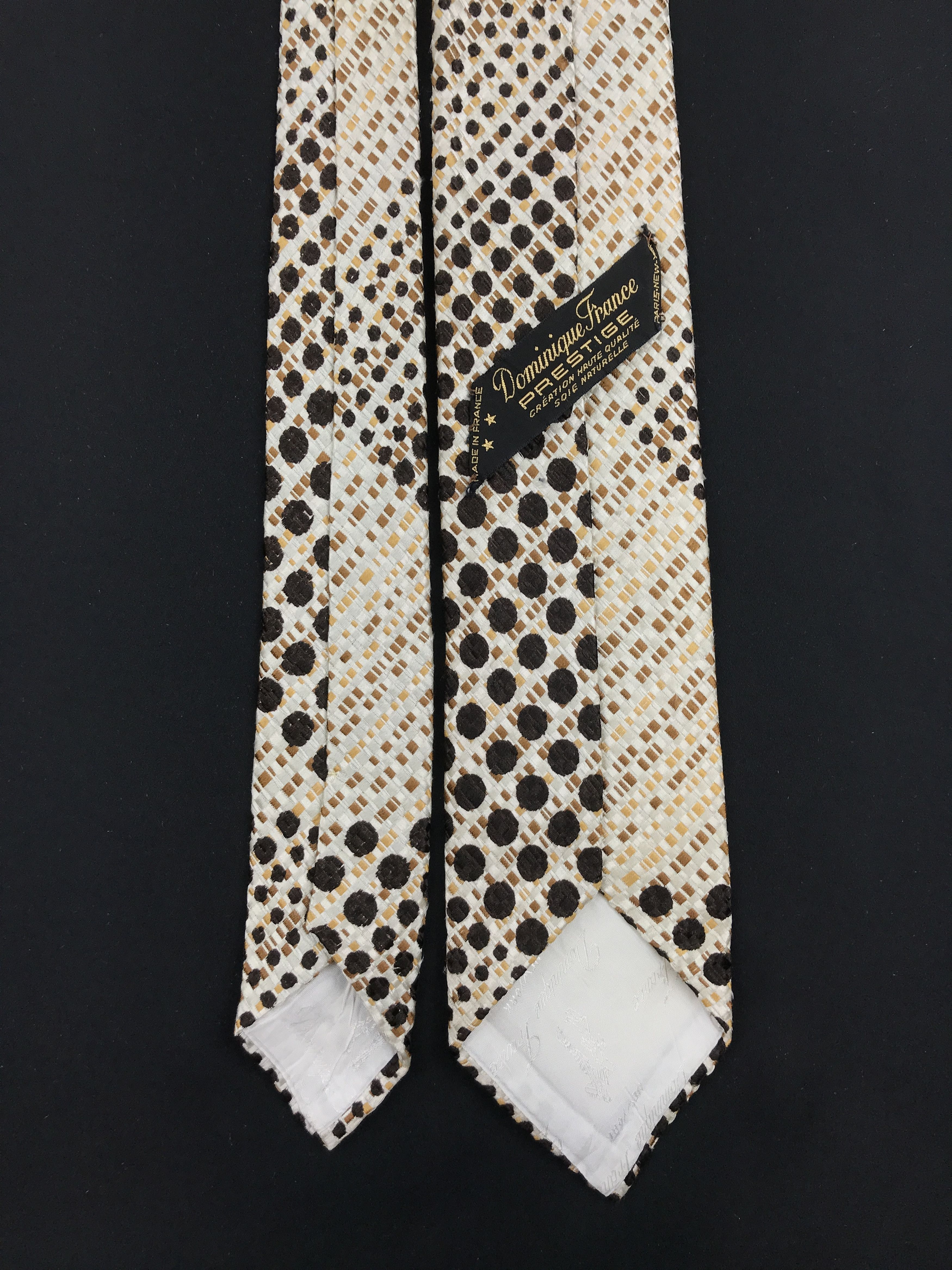 Designer × Vintage Vintage Dominique France Silk Necktie Size ONE SIZE - 4 Thumbnail