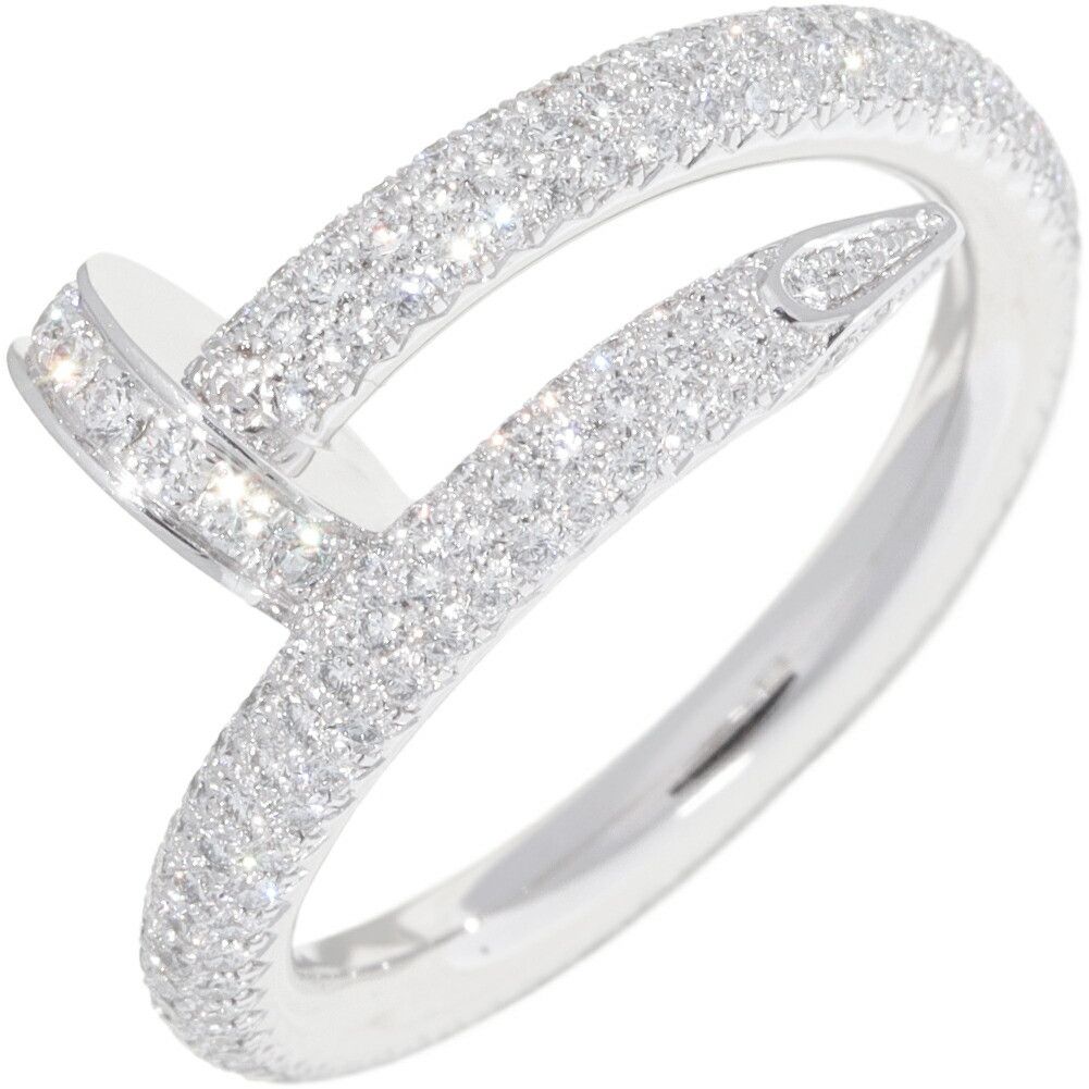 Cartier Cartier Cartier Juste un Clou Au750 White Gold Diamond Ring Size 13 Precious Metal Ring N47487 DUTY FREE for USA Size ONE SIZE - 1 Thumbnail