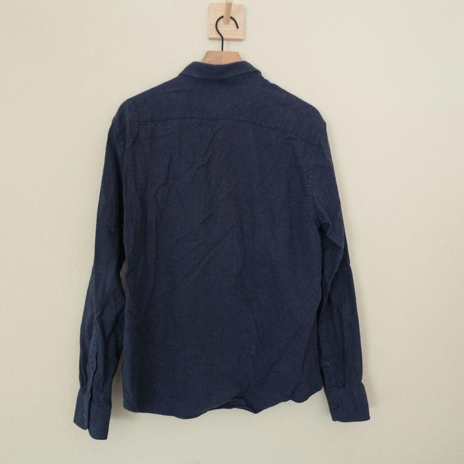 UNTUCKit UNTUCKit Shirt Men's L Navy 100% Cotton Button Up Size US L / EU 52-54 / 3 - 4 Thumbnail