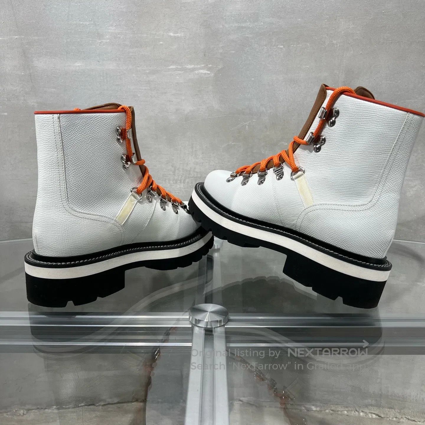 Hermes Hermes Casual mid-calf boots White-orange Size US 5.5 / IT 35.5 - 5 Thumbnail