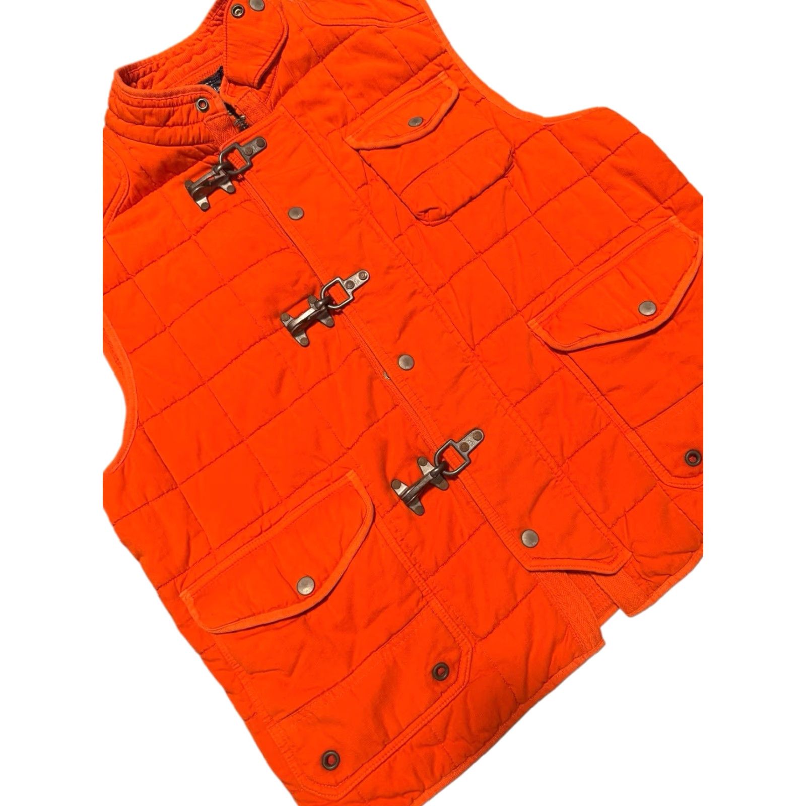 Polo Ralph Lauren VINTAGE Polo Ralph Lauren Fireman Clasp Insulated Down Vest 2XL Orange Defect Size US XXL / EU 58 / 5 - 6 Thumbnail