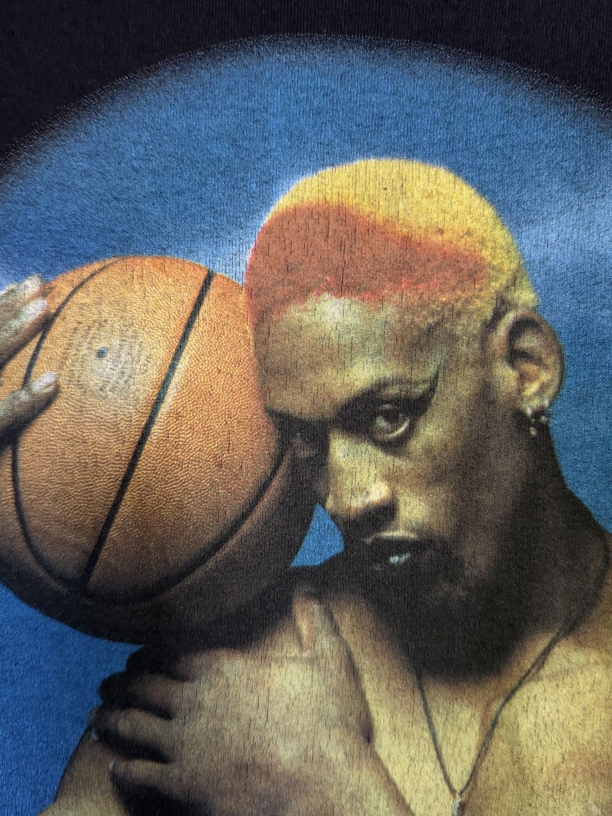 NBA Vintage 90s Dennis Rodman Bad As I Wanna Be NBA Faded Tee Size US L / EU 52-54 / 3 - 3 Thumbnail