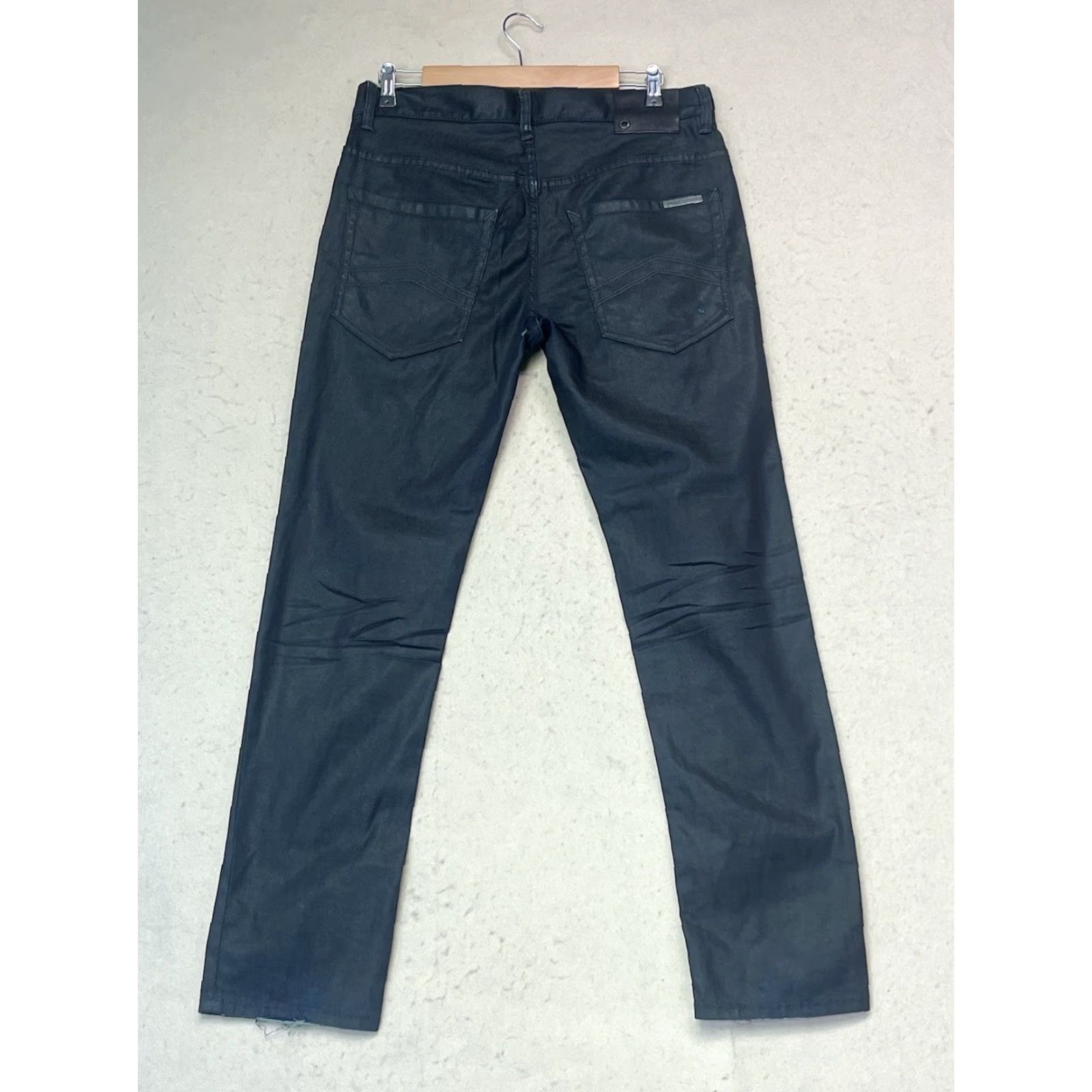 Armani Exchange AX Armani Exchange Jeans Slim 31x30 Dark Gray Mens Jeans Slim Straight Button Fly 5-Pocket Logo City College Preppy Vintage No Size US 31 - 2 Thumbnail