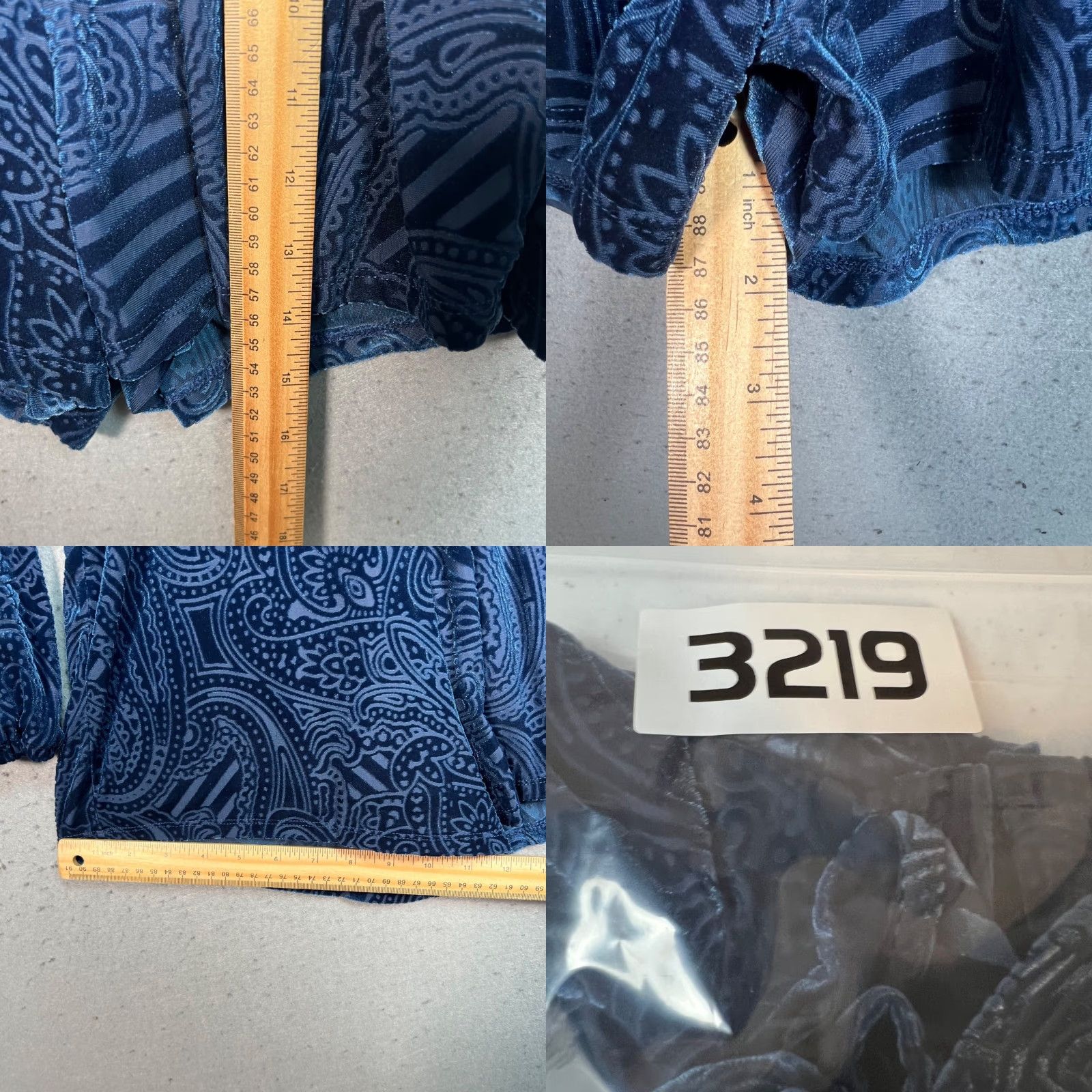 Vintage VINTAGE Anthropologie Ecote Womens XS Blue Paisley Print Long Sleeve Romper Size XS / US 0-2 / IT 36-38 - 8 Thumbnail