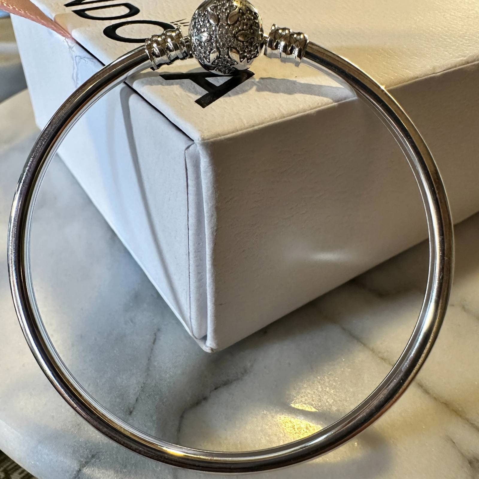pandora Authentic Pandora Retired Engraved "UNIQUE AS YOU ARE" Snowf Size ONE SIZE - 4 Thumbnail