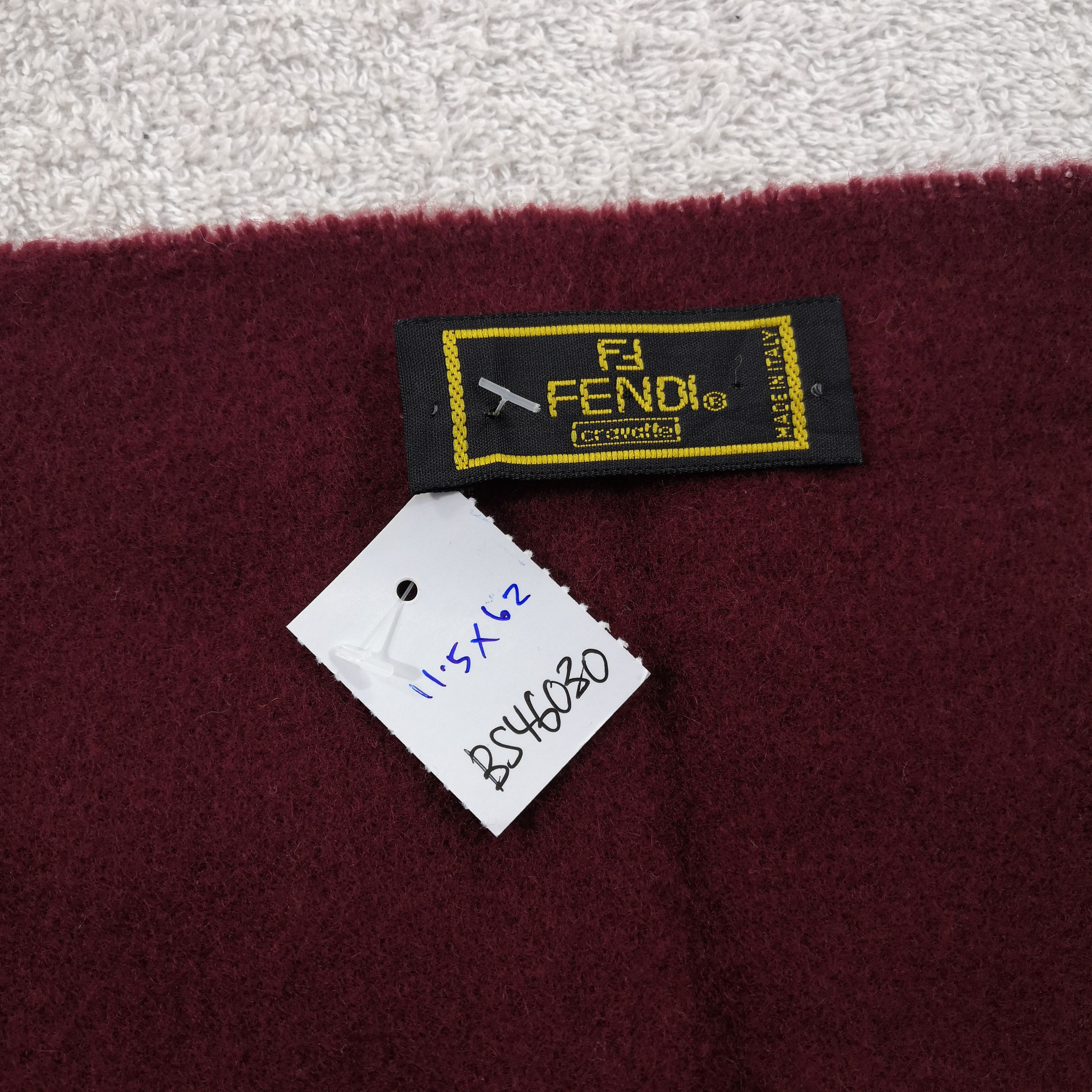 Japanese Brand Vintage Fendi Scarf Wool Cashmere Scarves. Size ONE SIZE - 4 Thumbnail