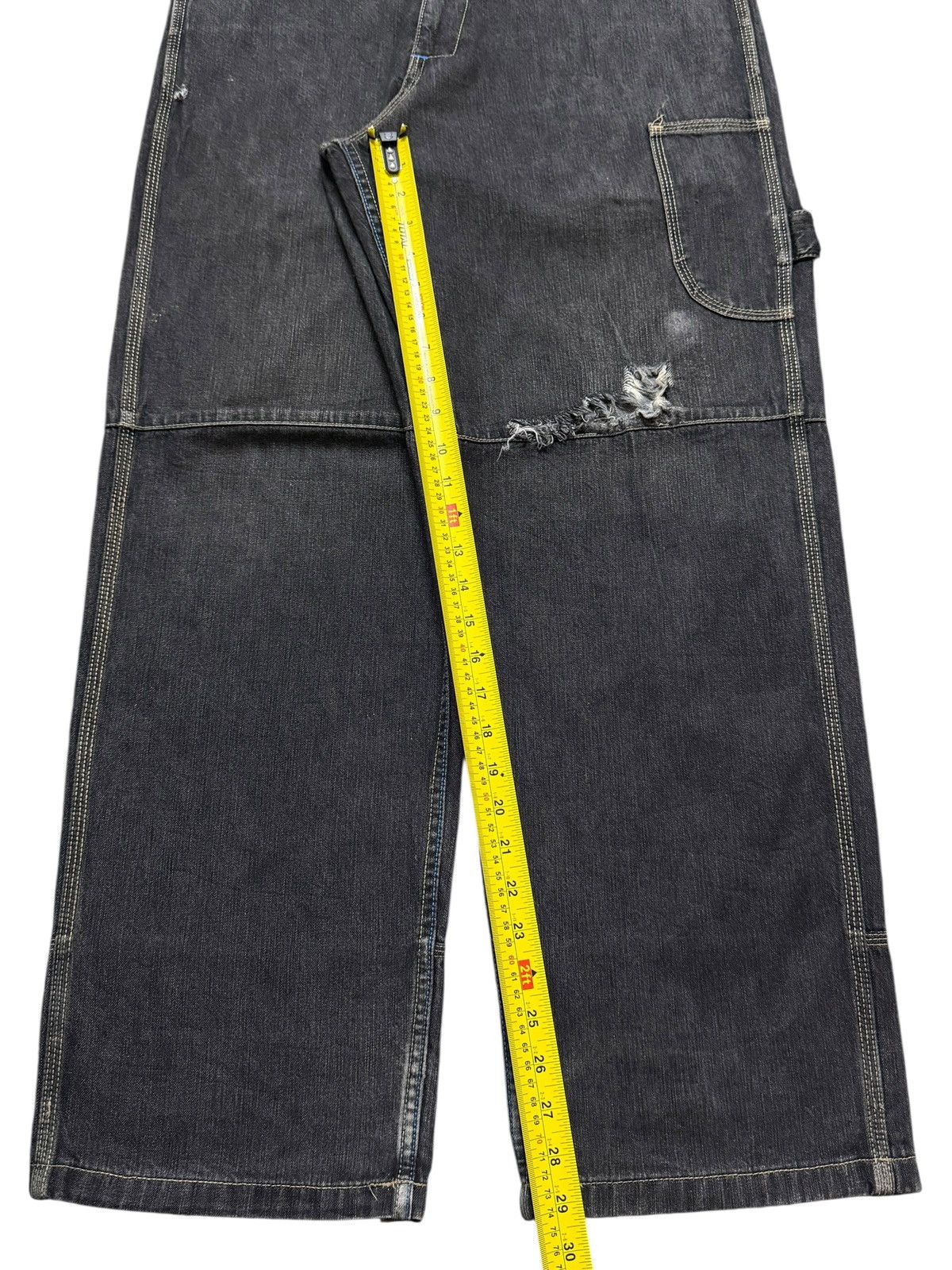 JNCO Vintage 90s Japanese Masterpiece Carpenter Wide Leg Baggy Size US 33 - 10 Thumbnail