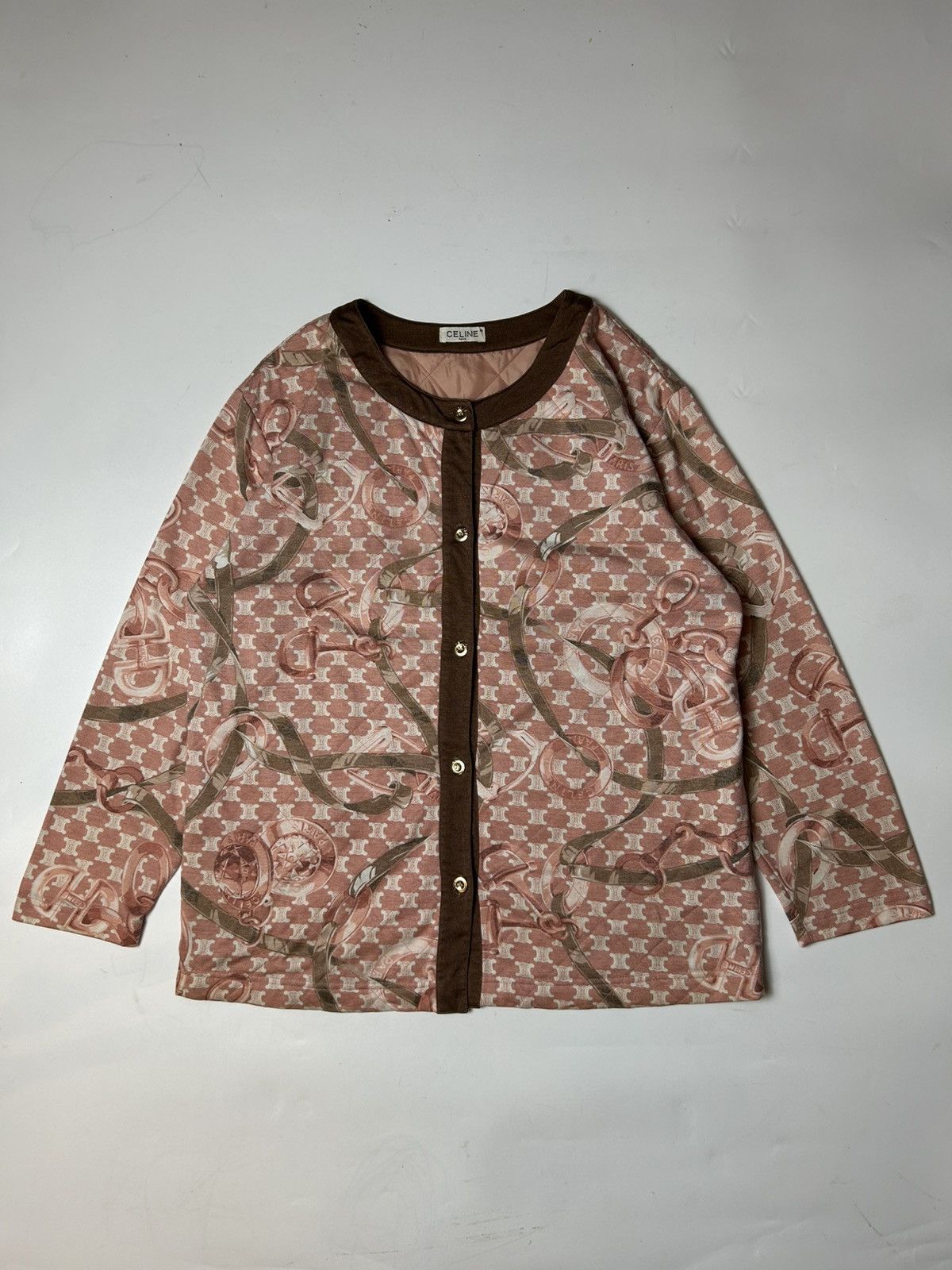 Celine × Designer CELINE MONOGRAM BUTTON UP CARDIGAN Size M / US 6-8 / IT 42-44 - 1 Thumbnail