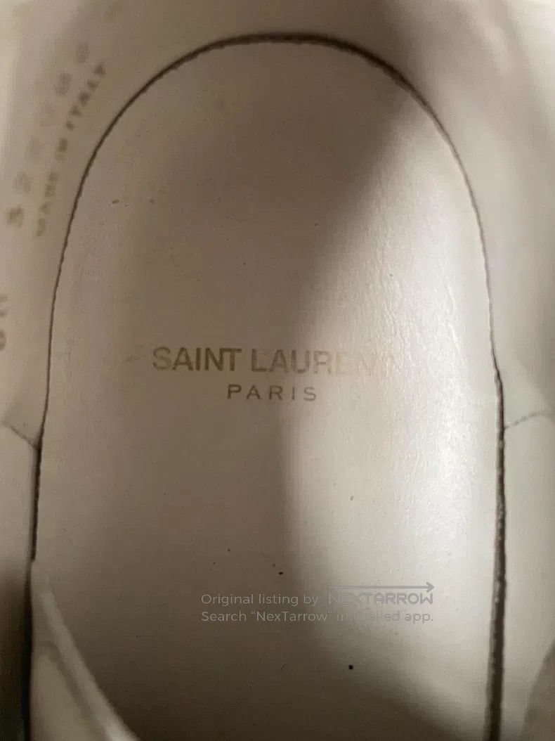 Saint Laurent Paris Saint Laurent Paris White stud low-top flat shoes Size US 7.5 / EU 40-41 - 5 Thumbnail