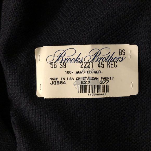 Brooks Brothers brooks brothers men's new navy sport coat jacket blazer 45R Size 44R - 7 Thumbnail