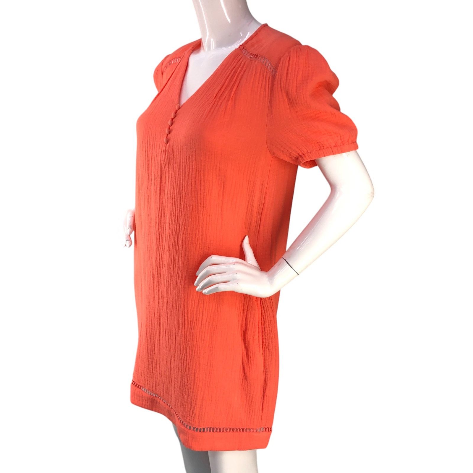 UNTUCKit Untuckit For Her Womens Size S Dress Kasey Gauze Coral Size S / US 4 / IT 40 - 4 Thumbnail