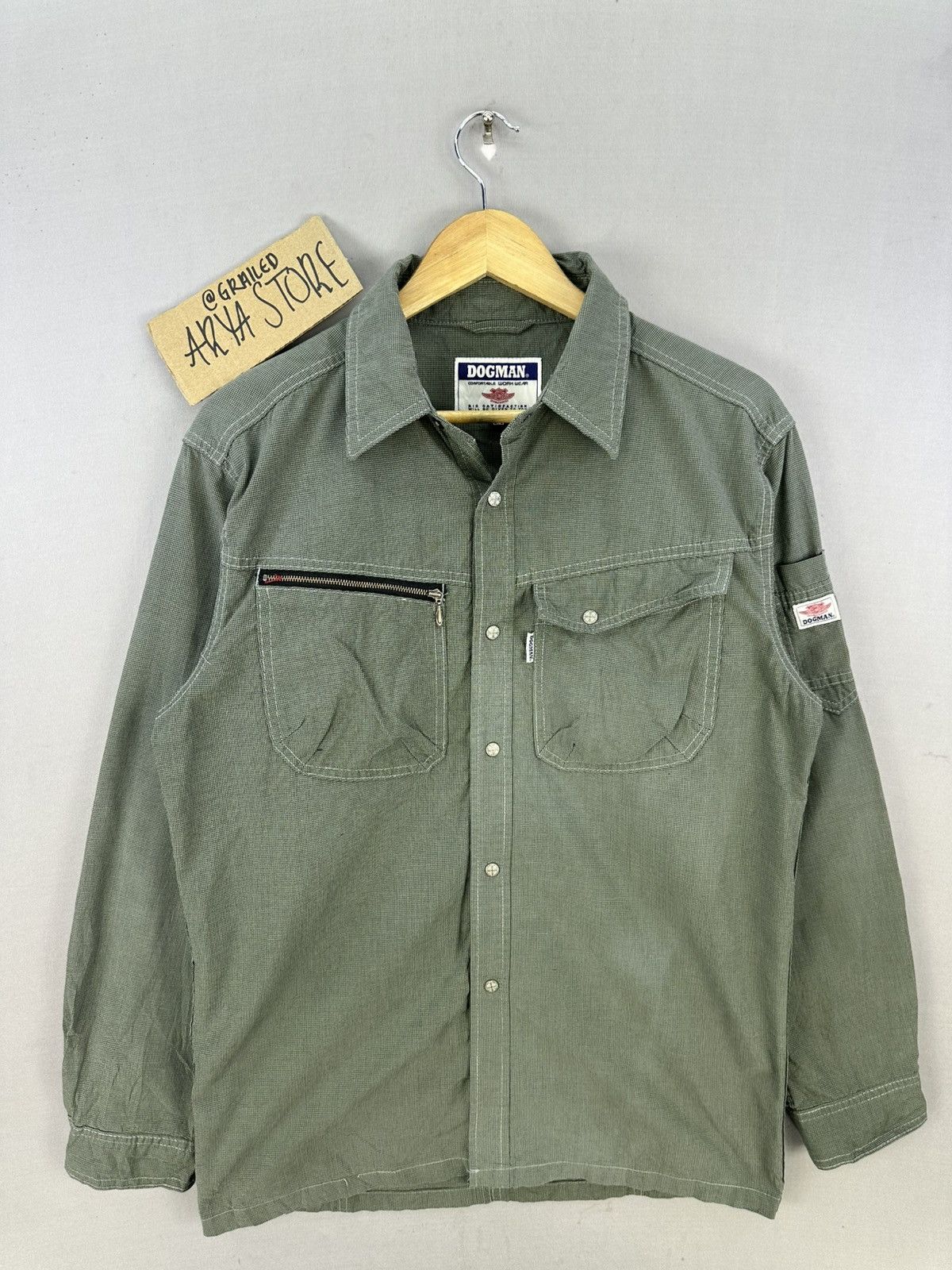 Japanese Brand Dogman Cross Snap Button Tactical Workwear Style Jacket Size US M / EU 48-50 / 2 - 1 Thumbnail