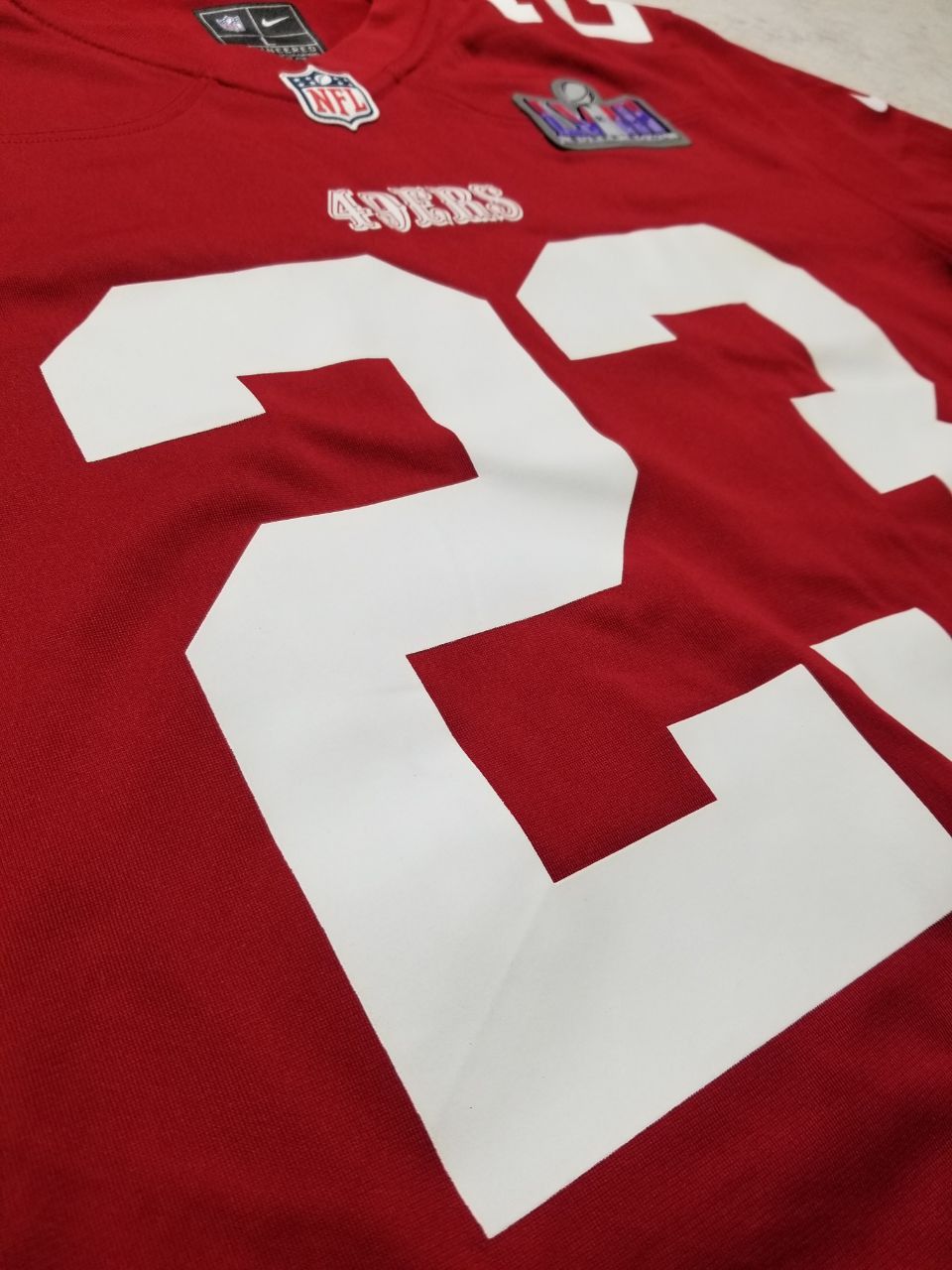 Nike San Francisco 49ers Super Bowl LVII Patch Game Jersey Size US L / EU 52-54 / 3 - 11 Thumbnail