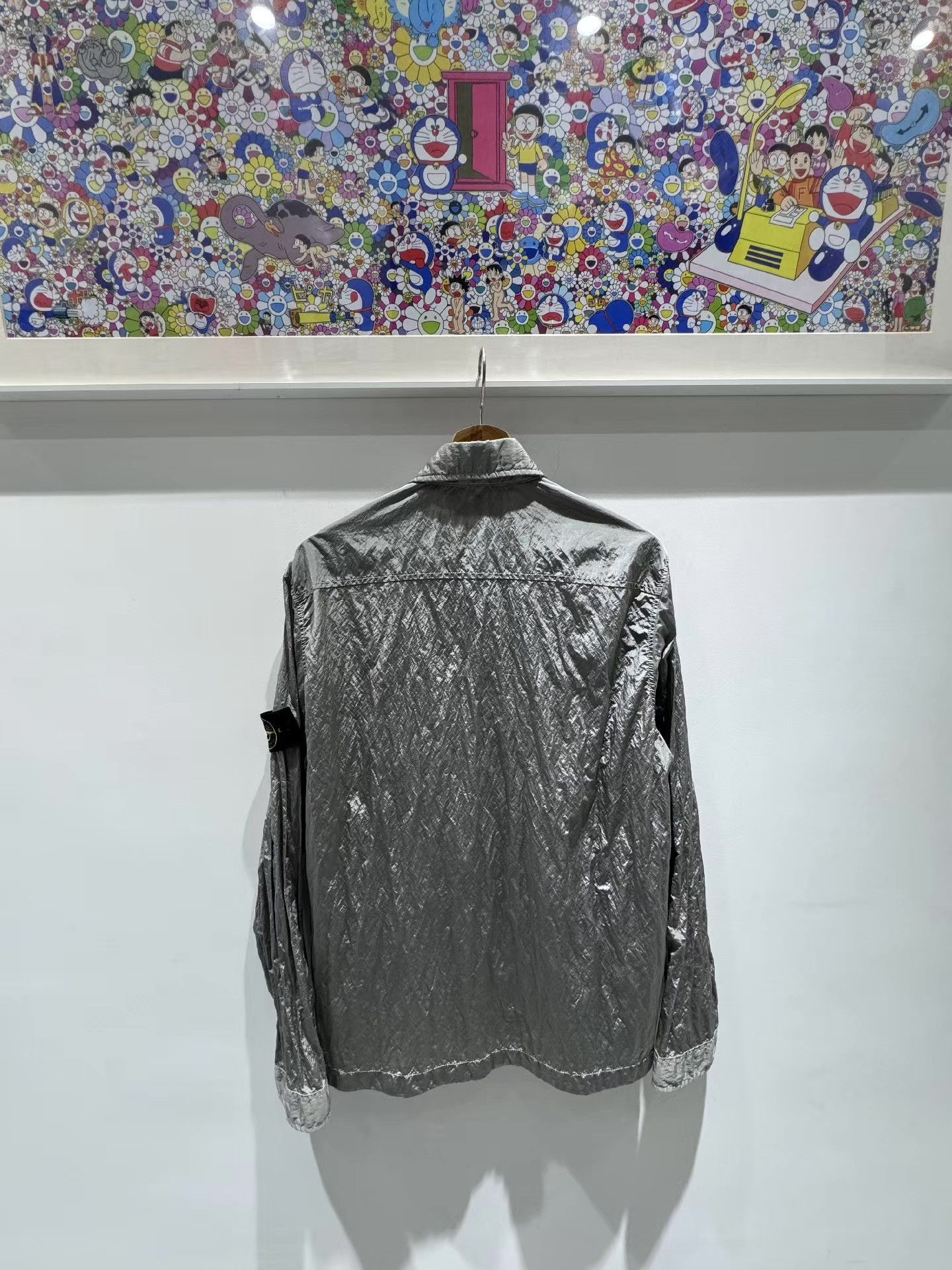 Stone Island STONE ISLAND 17SS Double ZipperSilverMetallicNylonJacket Q15 Size US L / EU 52-54 / 3 - 2 Thumbnail