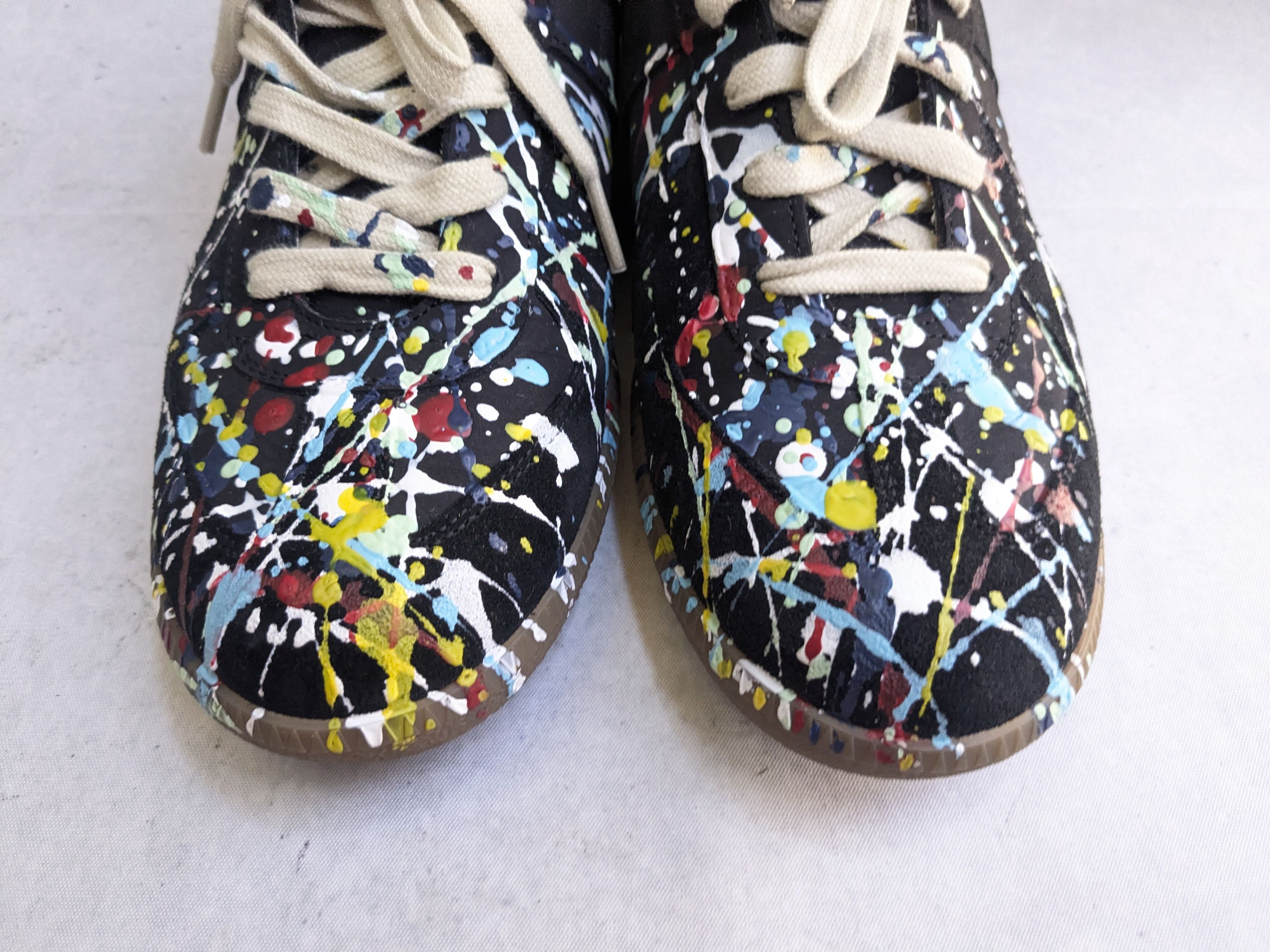 Maison Margiela Mason Marella Replica GAT Paint Splatter Black 9 42 Size US 9 / EU 42 - 3 Thumbnail
