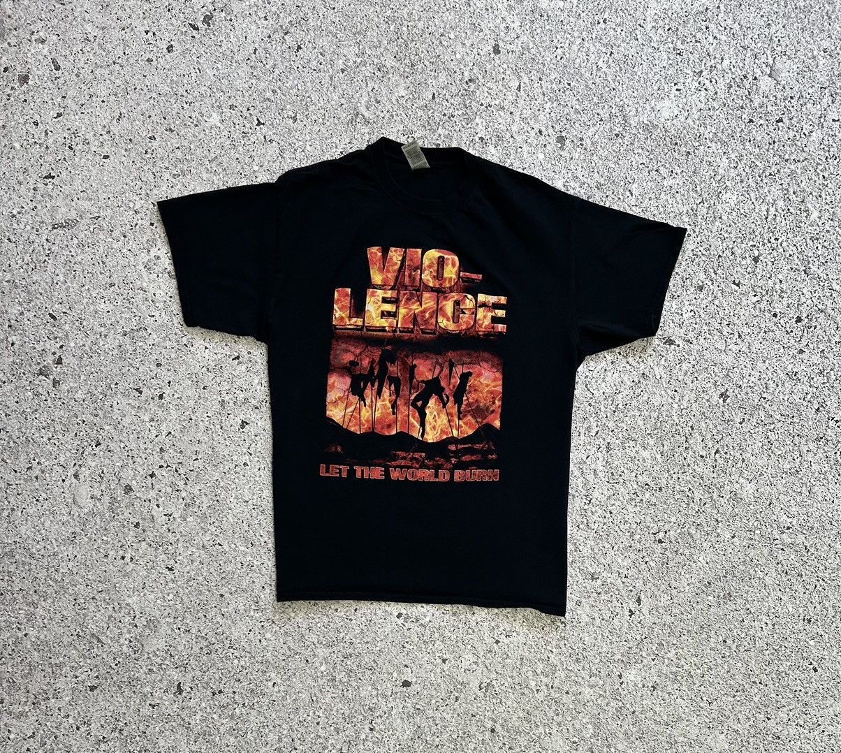 Band Tees × Vintage Vio-Lence Let The World Burn 2022 Promo Rock Band T-Shirt Size US L / EU 52-54 / 3 - 2 Thumbnail