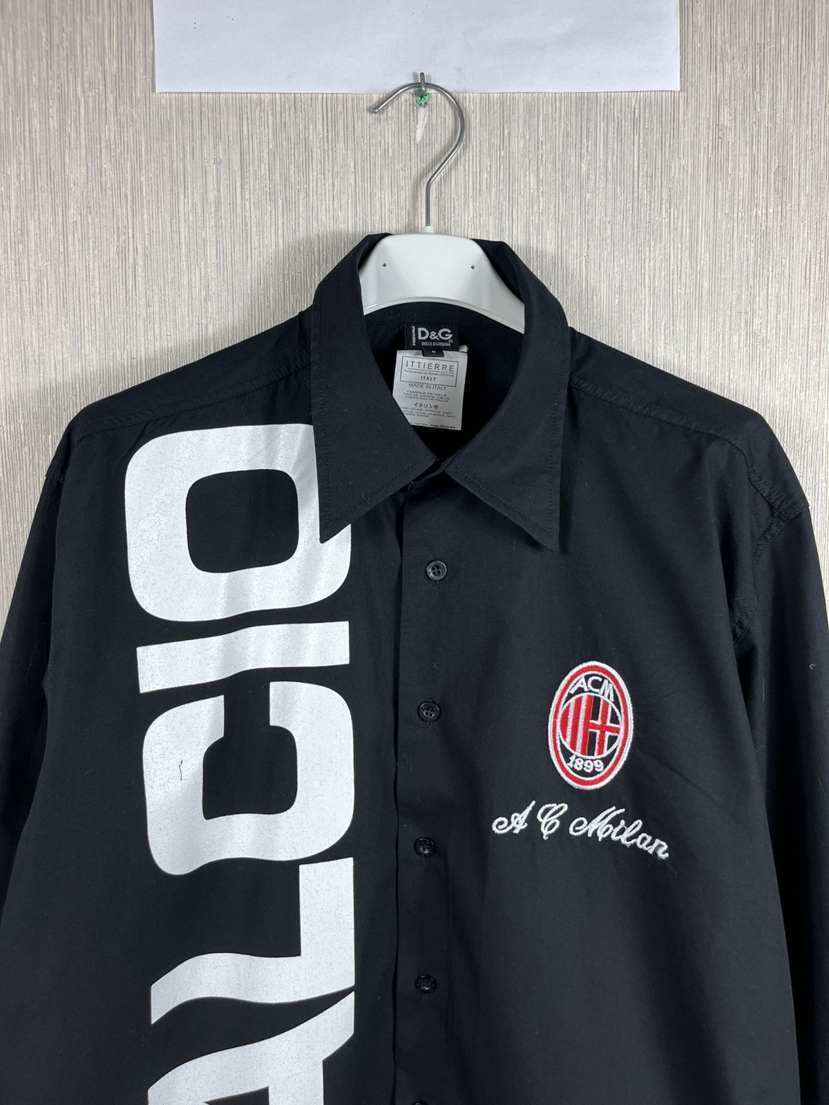 Dolce & Gabbana × Vintage Vintage Dolce & Gabbana A C Milan Calcio rare shirt retro Size US L / EU 52-54 / 3 - 5 Thumbnail