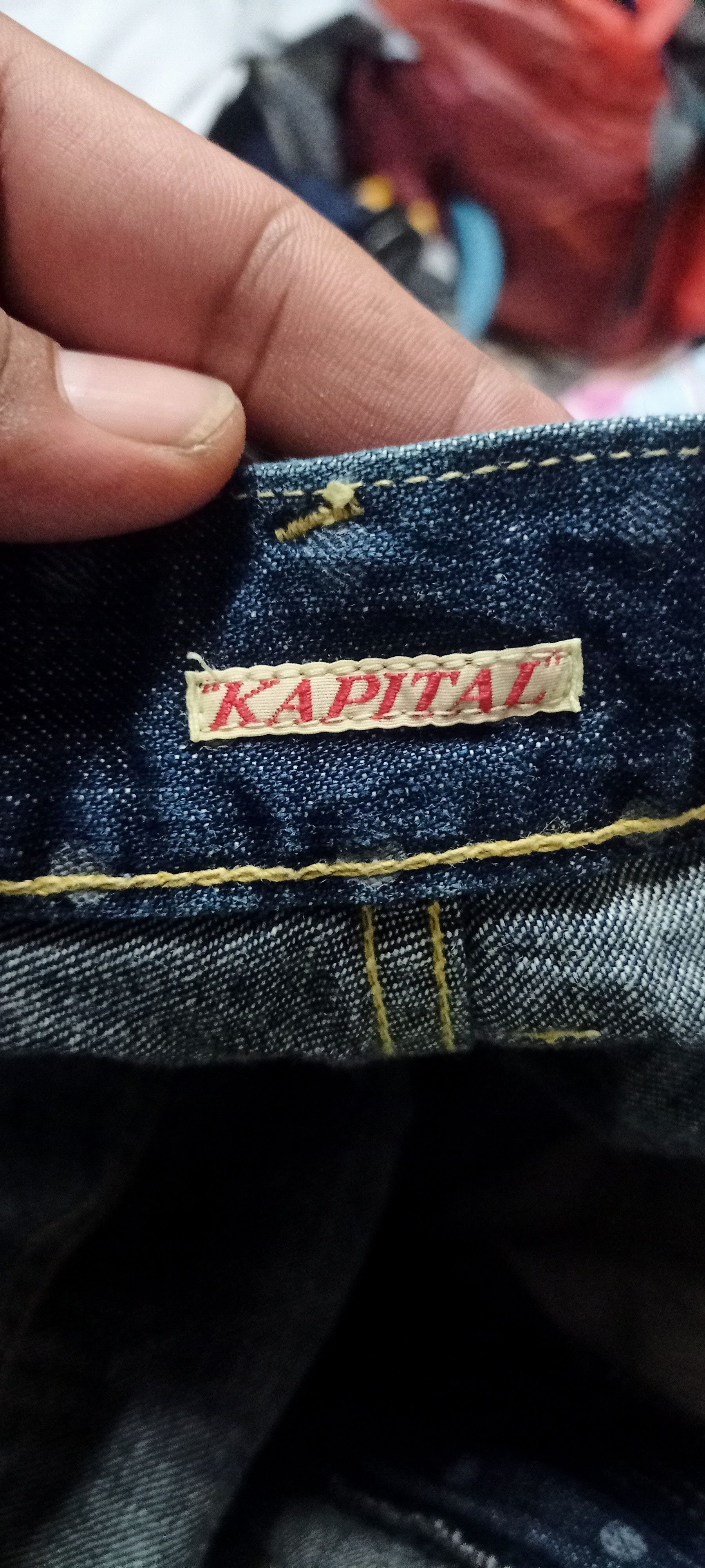 Kapital Kapital Denim Polcadot Size 29" - 3 Thumbnail