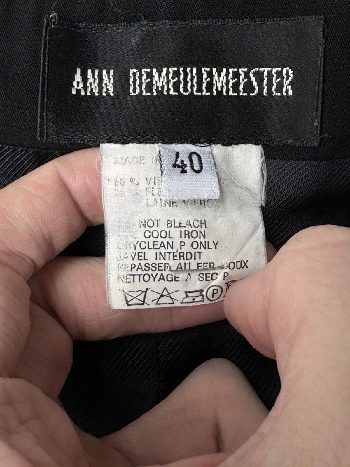 Ann Demeulemeester Ann Demeulemeester SS96 Backless Peak Lapel Vest Size 40S - 5 Thumbnail