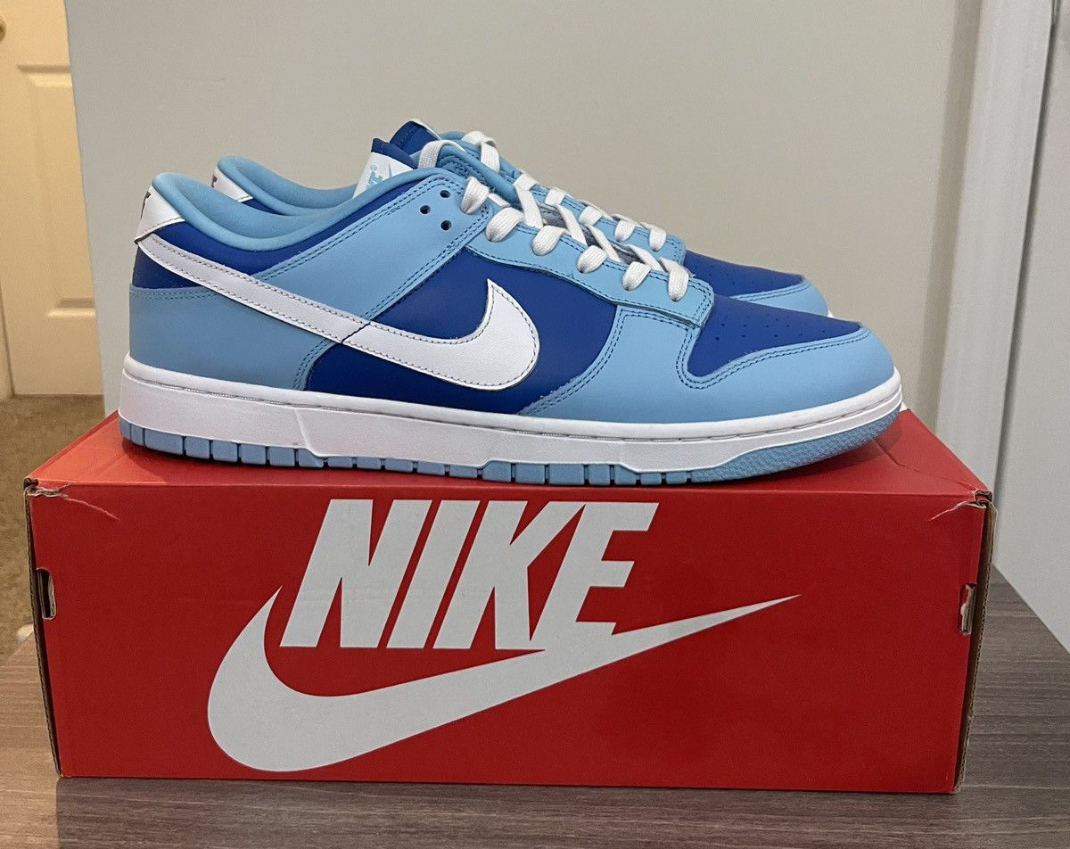 image of Nike Dunk Low Argon Qs Men’S Shoe Size 12.5 Dm0121-400 in Blue/White, Men's