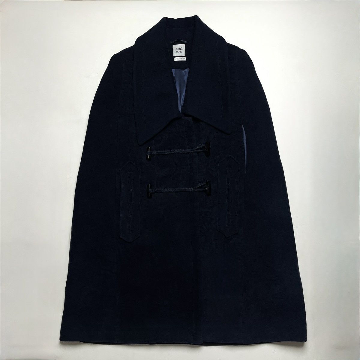 Hermes Hermes Navy Blue Pea Coat Size US M / EU 48-50 / 2 - 1 Thumbnail