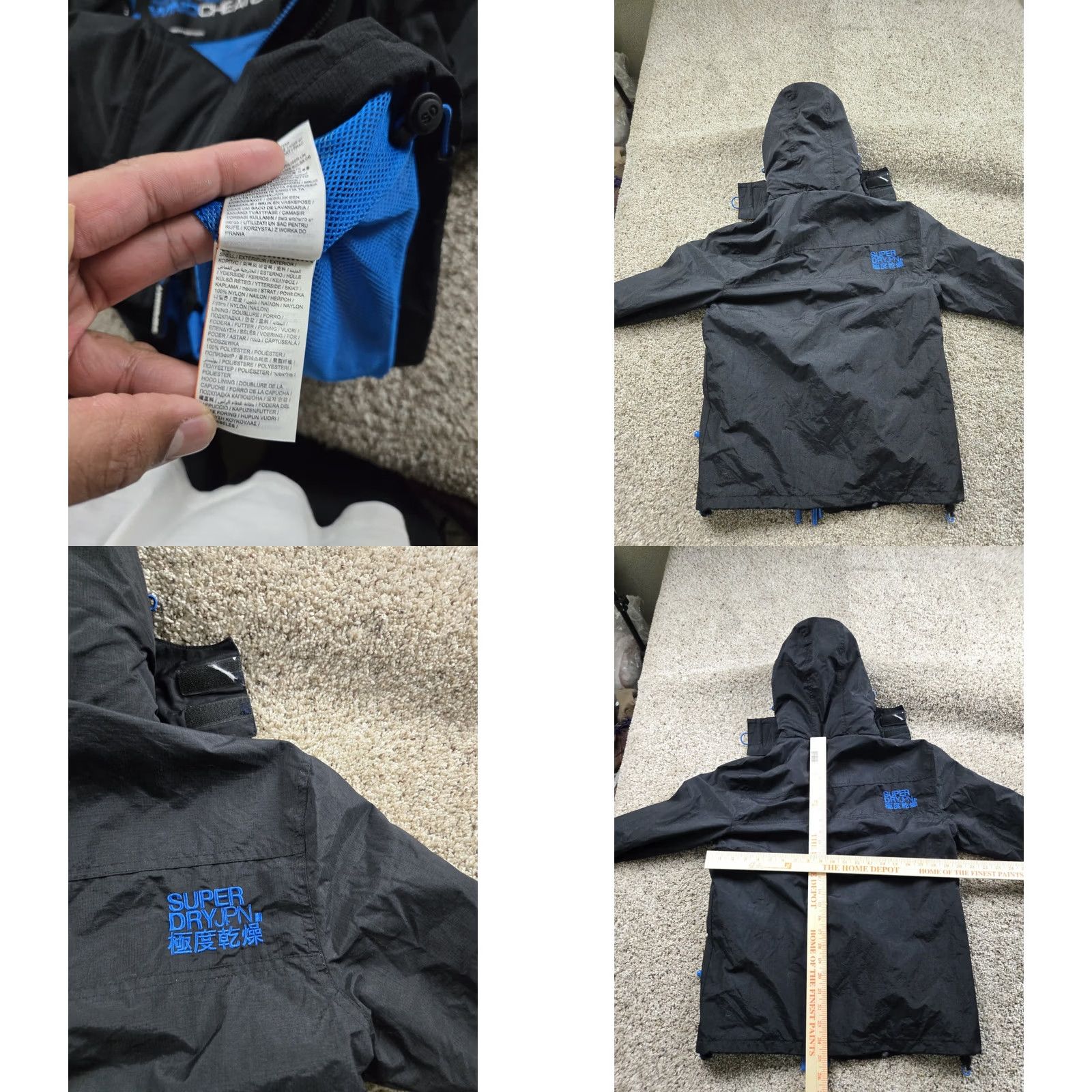 Superdry Superdry Windcheater Jacket Womens M Black Hooded Nylon Shell Pockets Windbreaker Regular Size: M Color: Black Size M / US 6-8 / IT 42-44 - 8 Thumbnail
