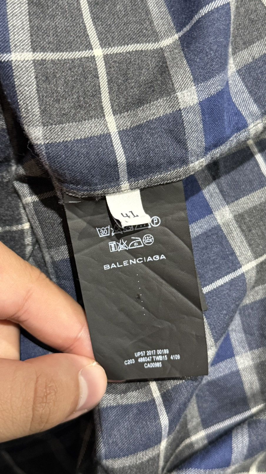 Balenciaga Balenciaga Wool Flannel Button Up Size US XL / EU 56 / 4 - 4 Thumbnail