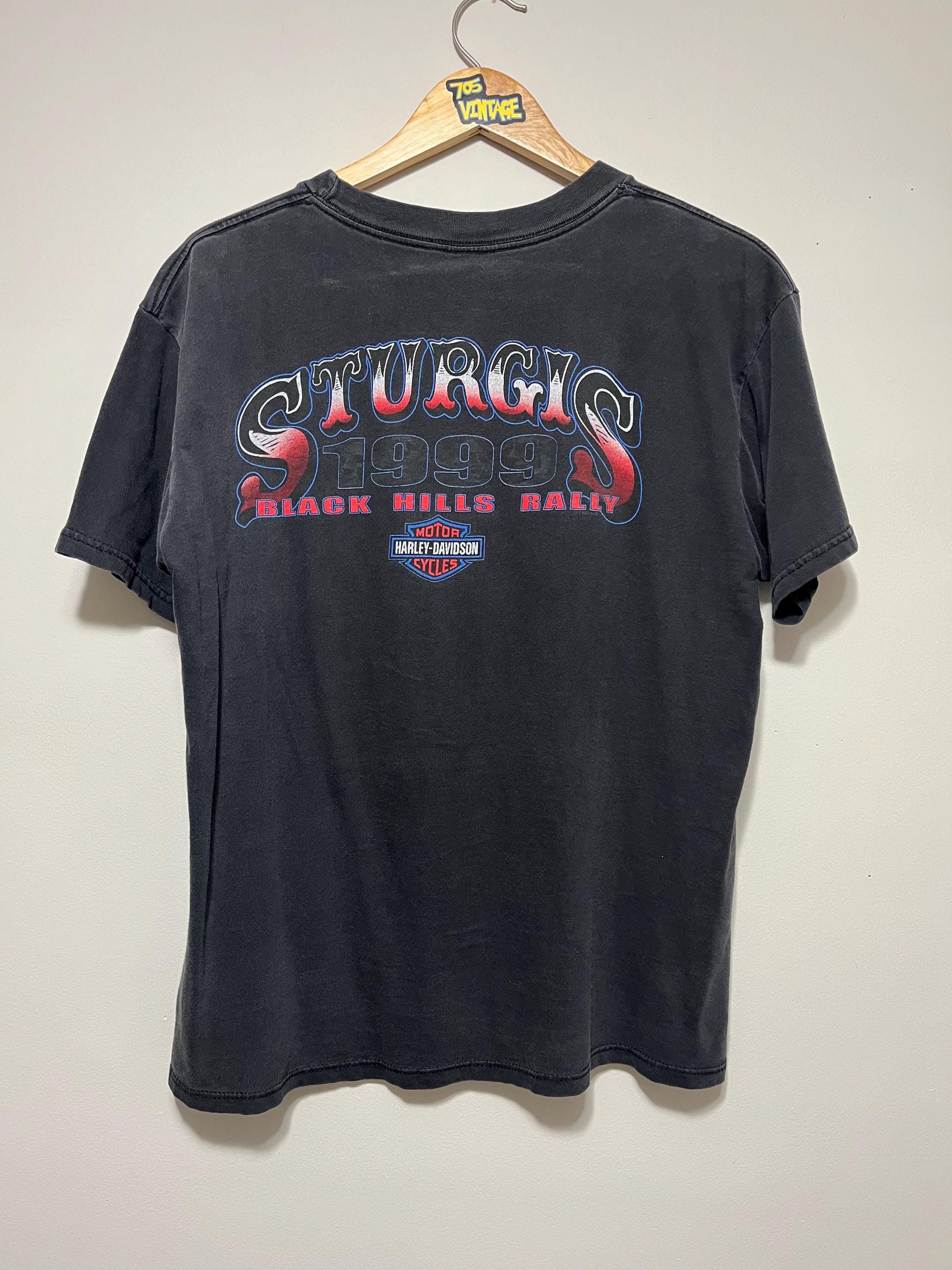 Vintage Vintage Harley Davidson Sturgis Bike Rally 1999 T-shirt Size US L / EU 52-54 / 3 - 4 Thumbnail