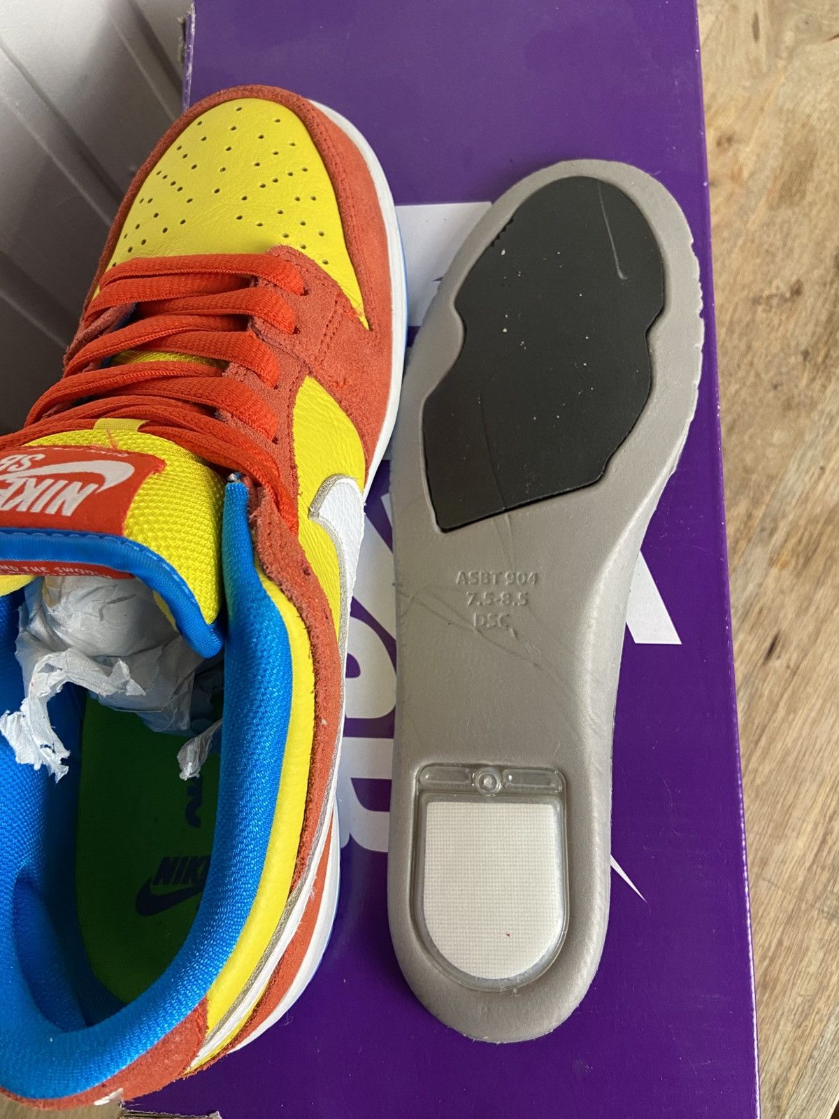 Adidas Used Nike SB Dunk Low Pro "Bart Simpson" Authentic 7,5US Size US 7.5 / EU 40-41 - 14 Thumbnail