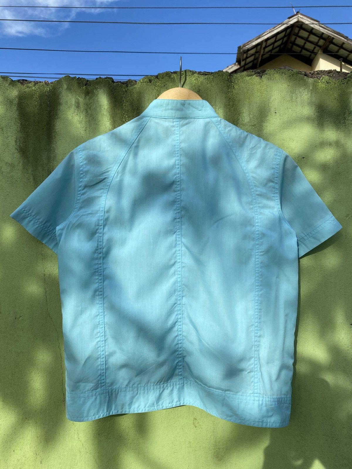 Japanese Brand Zakle Vintage Turquoise Utility Zip Shirt Archive Style 90s Size US M / EU 48-50 / 2 - 8 Thumbnail
