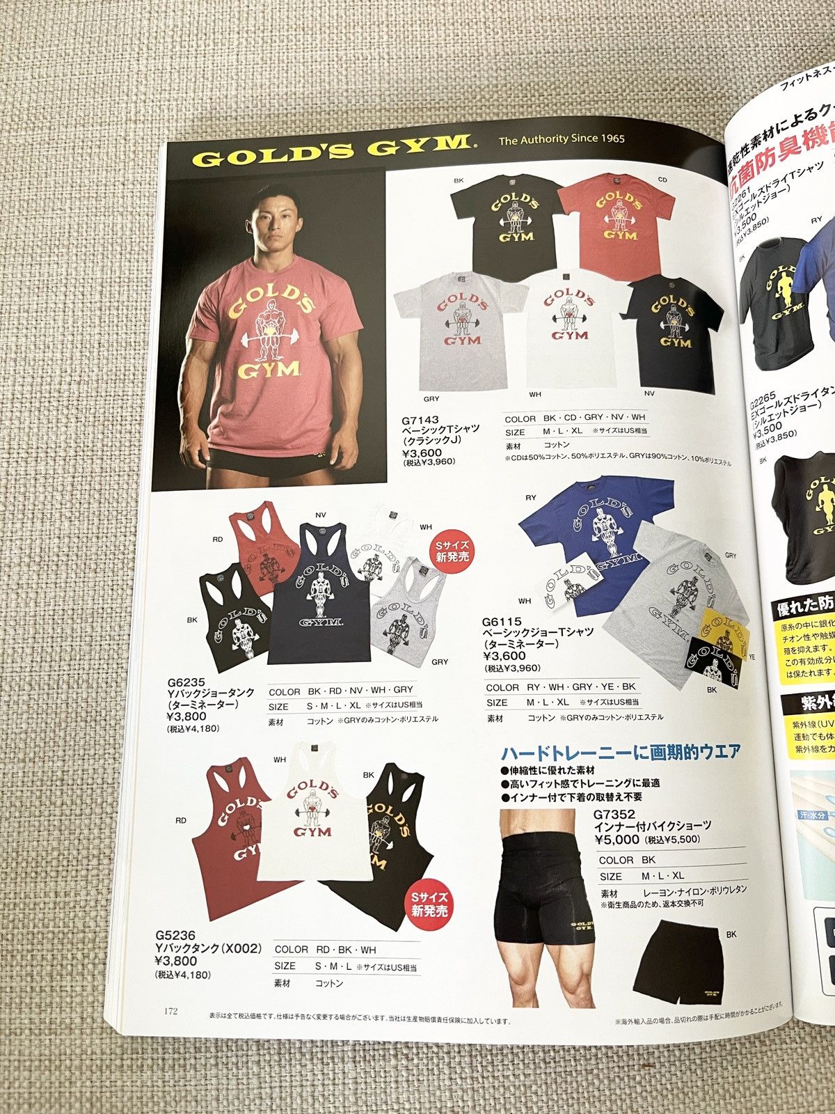 Japanese Brand STEAL! 2023 GOLD’S GYM Japan Exclusive Promo Magazine Size ONE SIZE - 6 Thumbnail