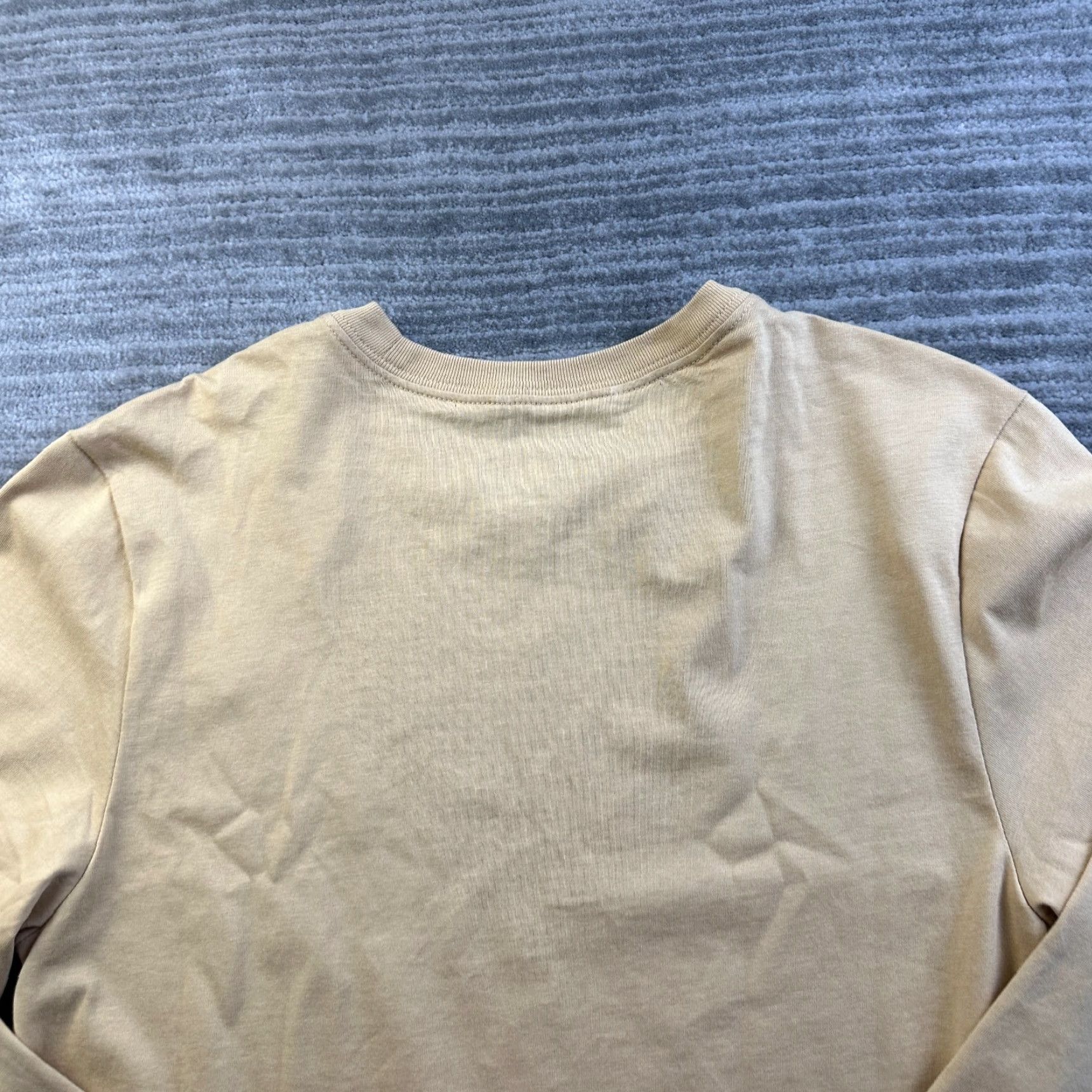 Jordan Brand NEW Jordan Shirt Mens Small Beige Tan Long Sleeve Graphic Sneakerhead Jumpman Size US S / EU 44-46 / 1 - 5 Thumbnail