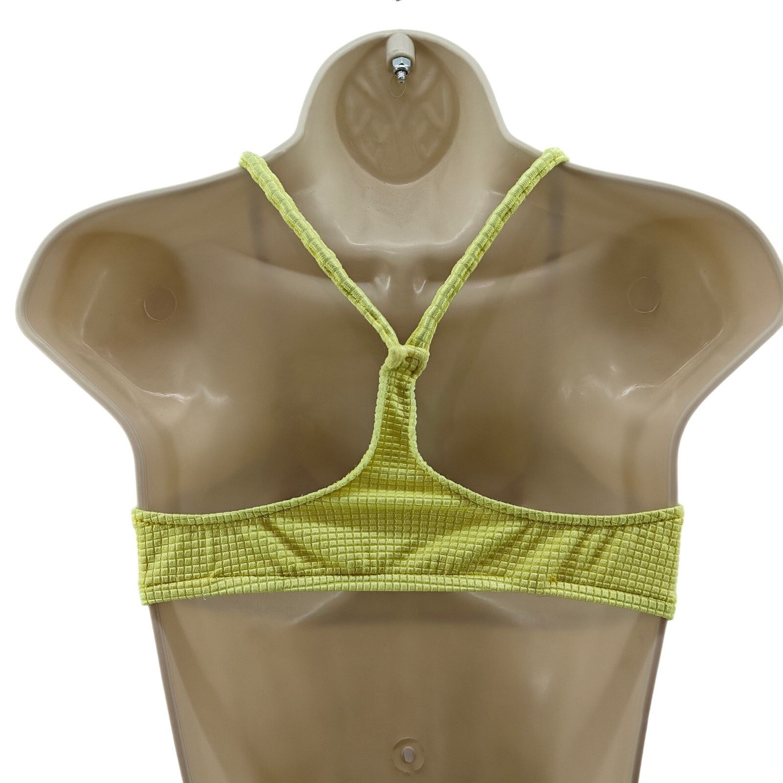 Jantzen Vintage Electric Beach Jantzen Bright Yellow Waffle Top M Size ONE SIZE - 5 Thumbnail