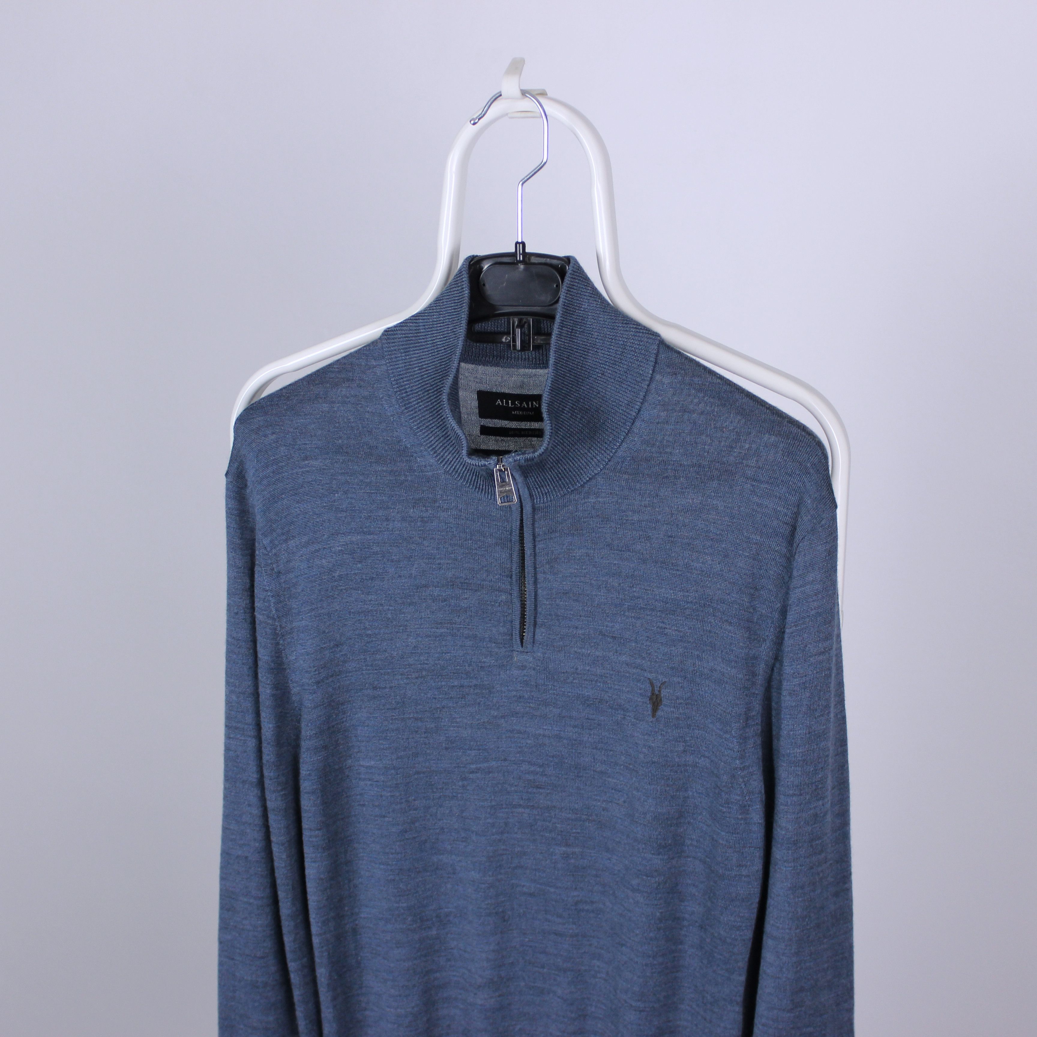 Allsaints Allsaints sweater men wool merino rare zip S M Size US M / EU 48-50 / 2 - 2 Thumbnail