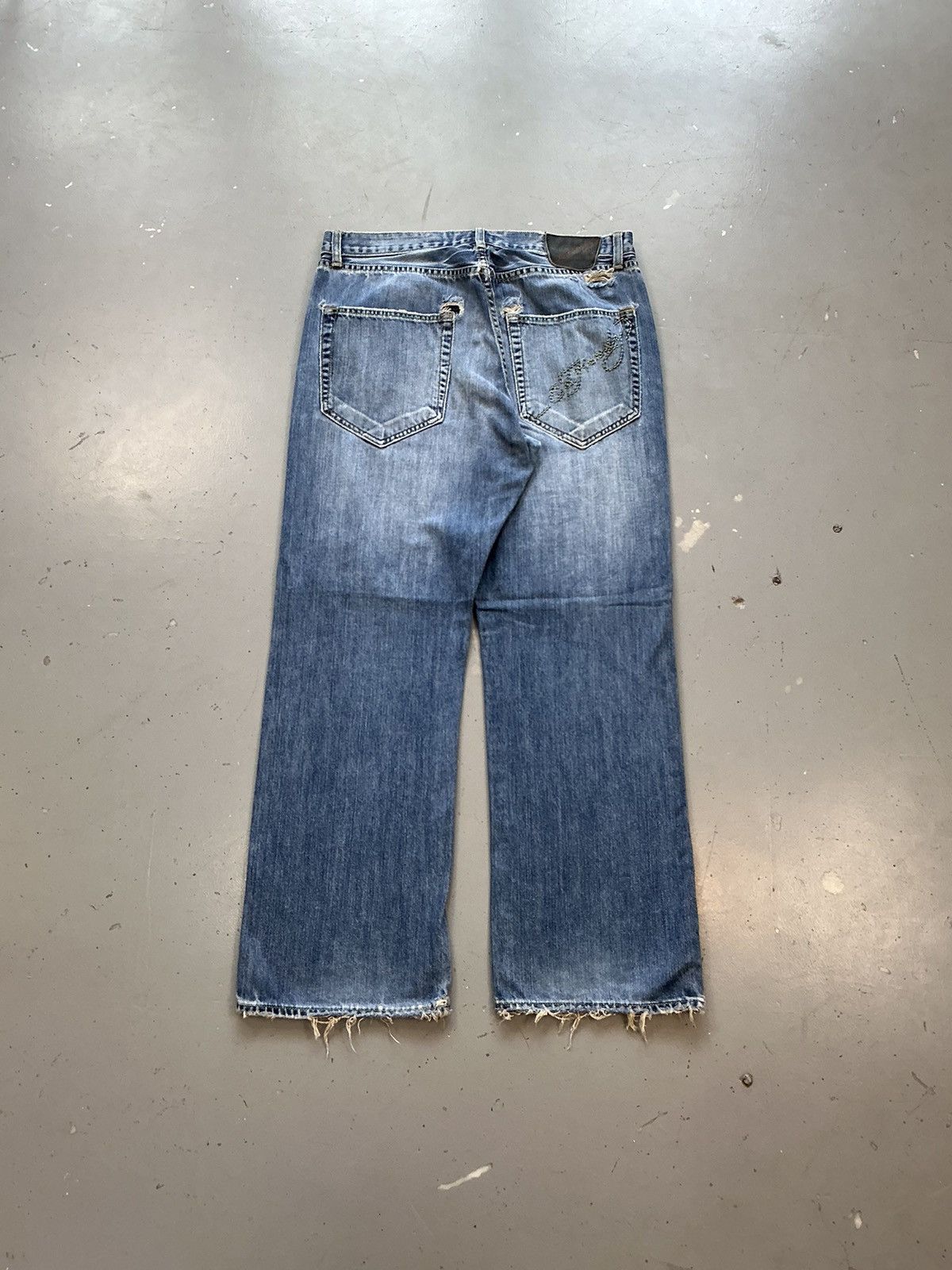 Ed Hardy × Vintage Vintage Edhardy distressed straight denim Size US 34 / EU 50 - 2 Thumbnail