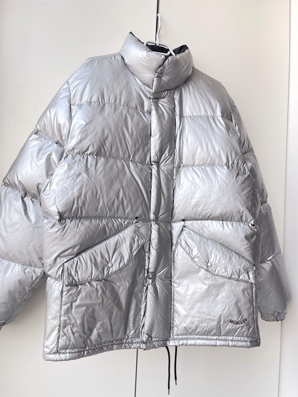 Moncler Vintage Moncler Grenoble Silver Puffer Jacket Down 90’s Size US L / EU 52-54 / 3 - 5 Thumbnail