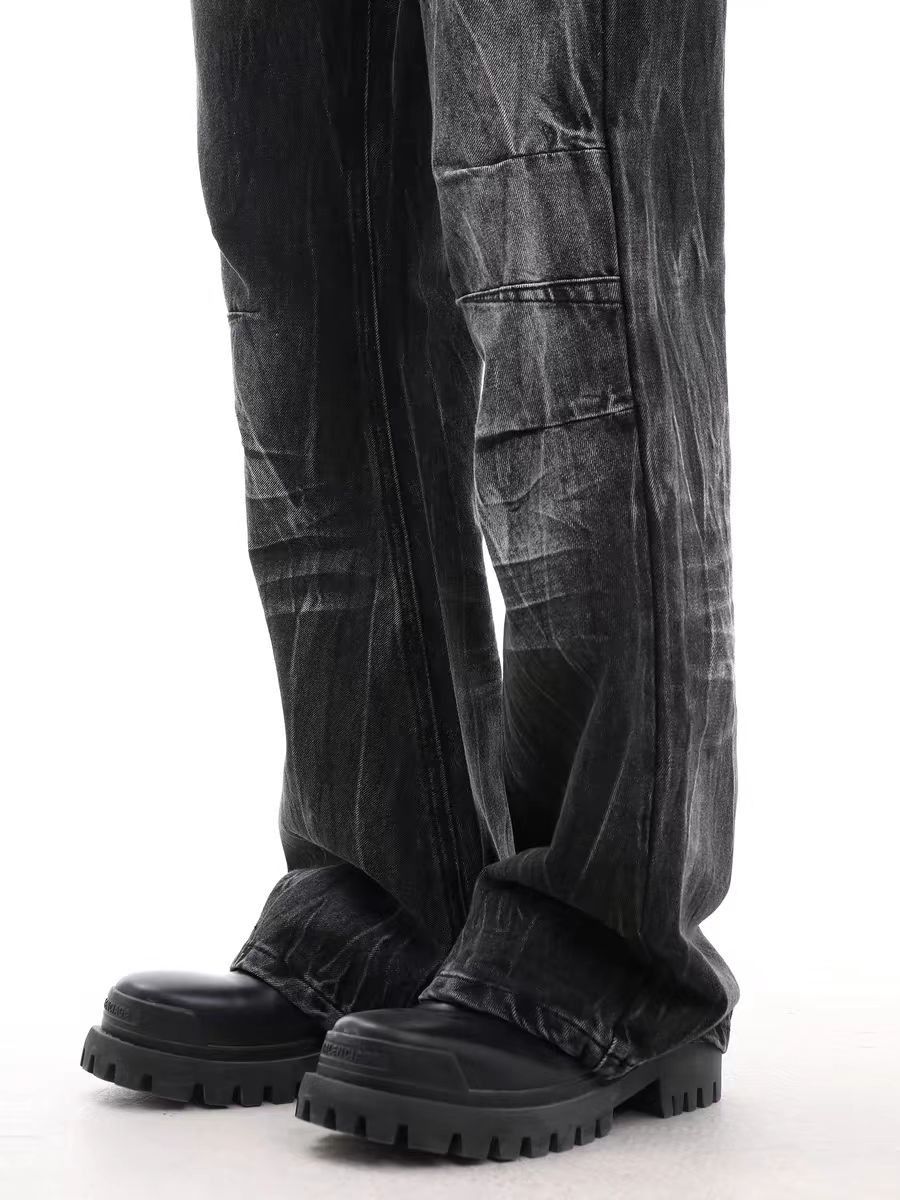 Jean Rinse-Washed Black Street Jeans Size US 32 / EU 48 - 5 Thumbnail