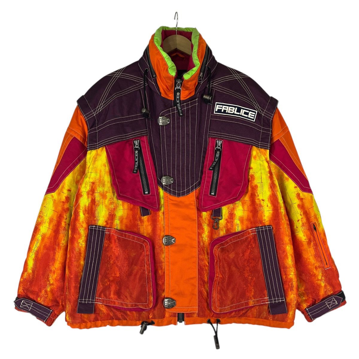 Japanese Brand Vintage Fablice Japan Team Thinsulate Insulation Jacket Size US M / EU 48-50 / 2 - 2 Thumbnail