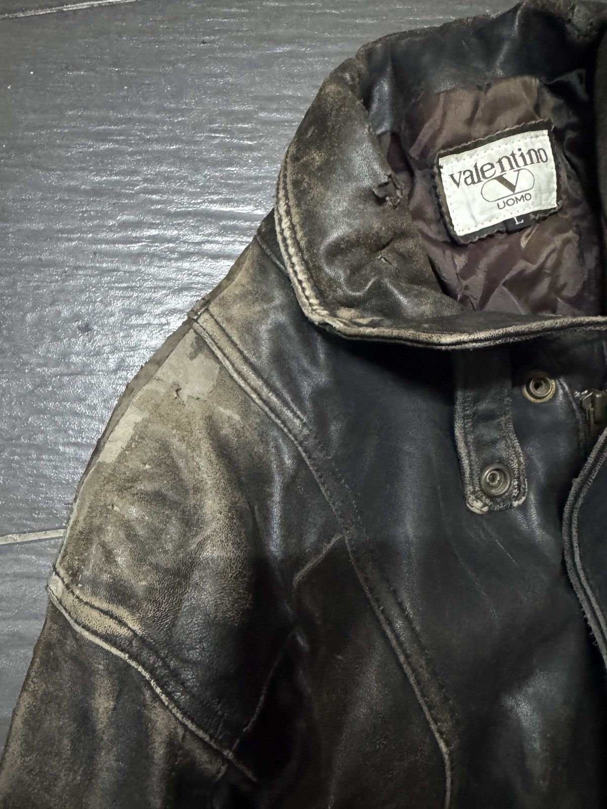 Valentino VINTAGE VALENTINO UOMO LEATHER JACKET Size US L / EU 52-54 / 3 - 5 Thumbnail