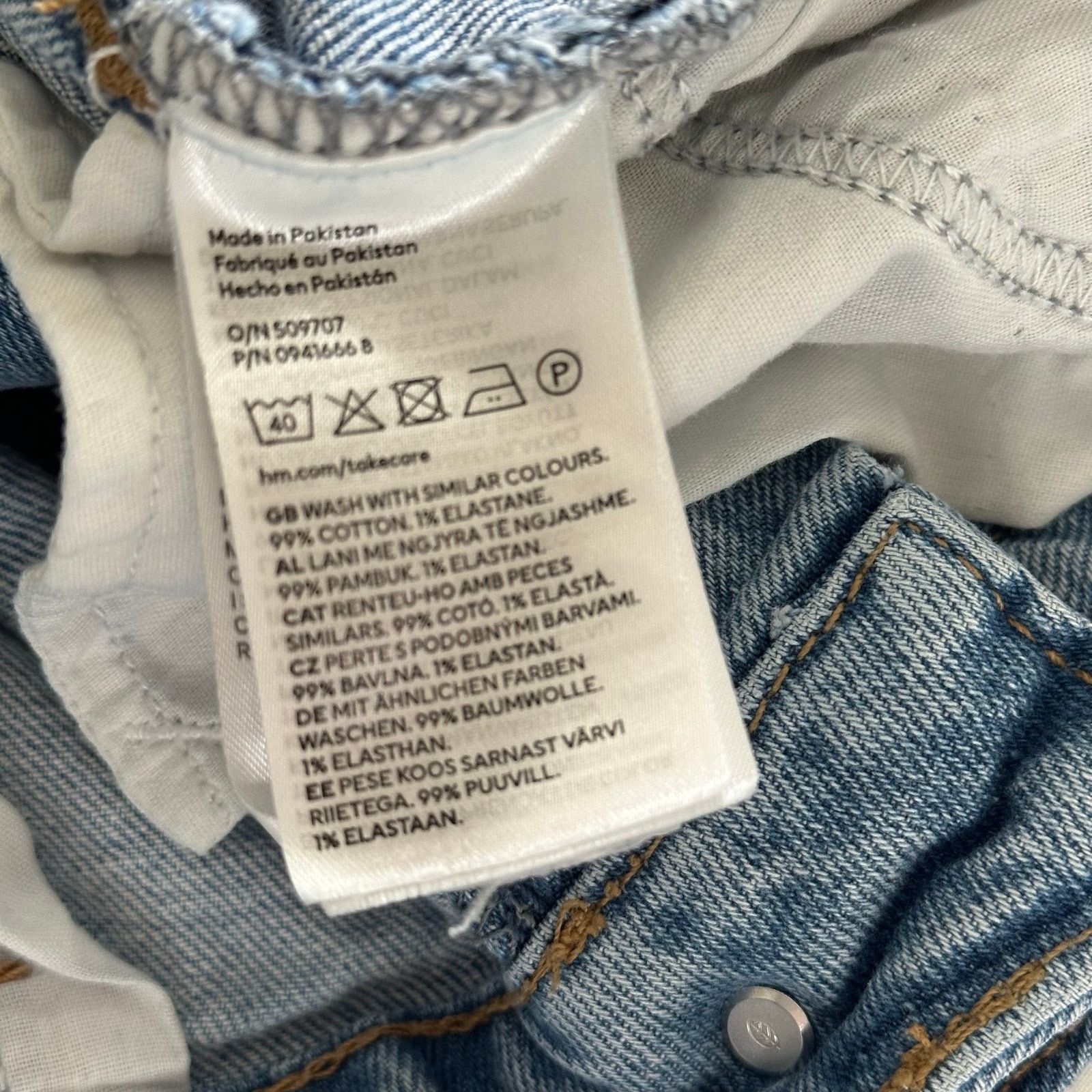 H&M H&M High Rise Mom Ankle Jeans Light Wash 28x26 Size 28" / US 6 / IT 42 - 13 Thumbnail