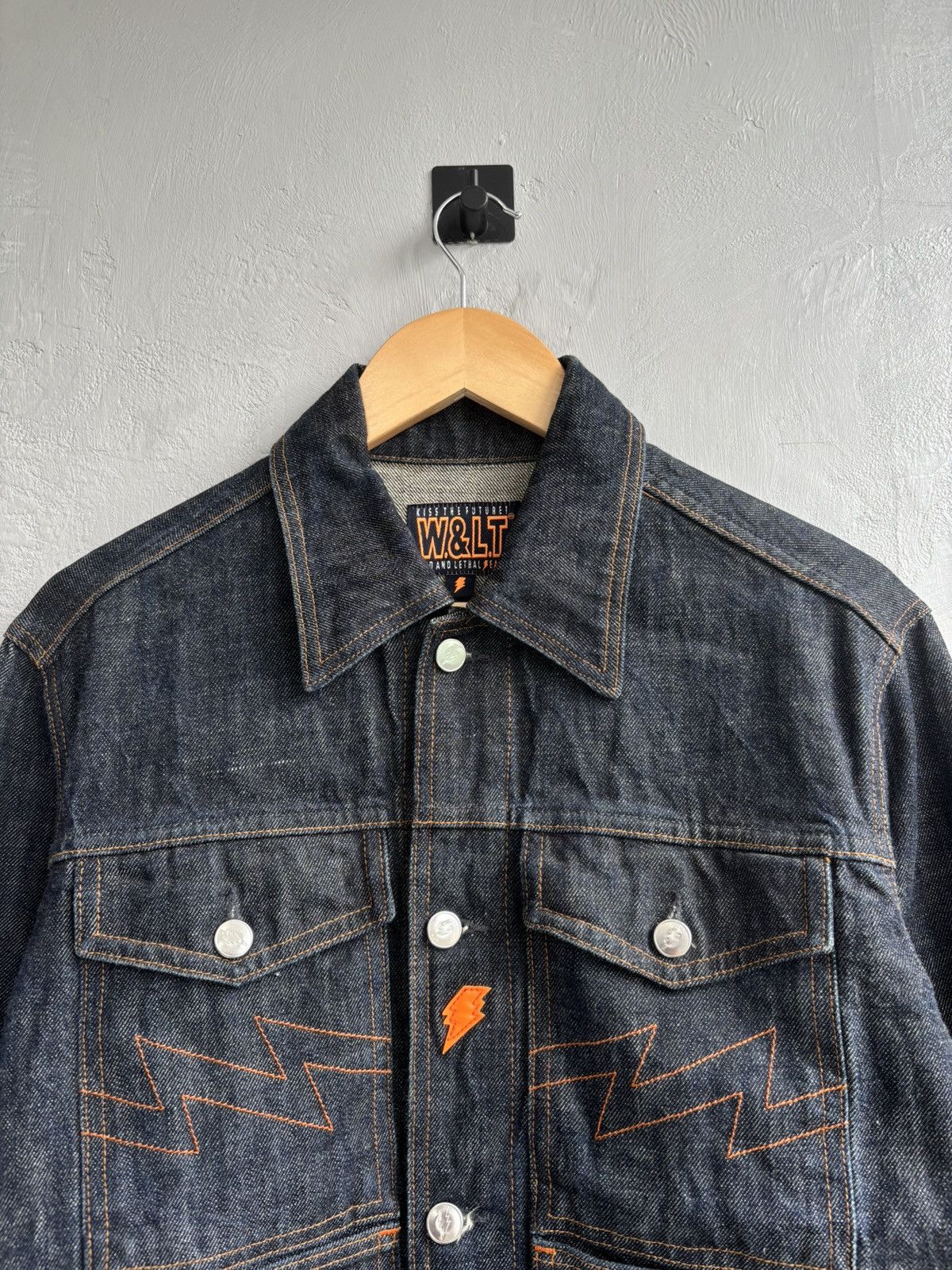 W&LT W&LT 90s raw denim bolts jacket Size US M / EU 48-50 / 2 - 4 Thumbnail
