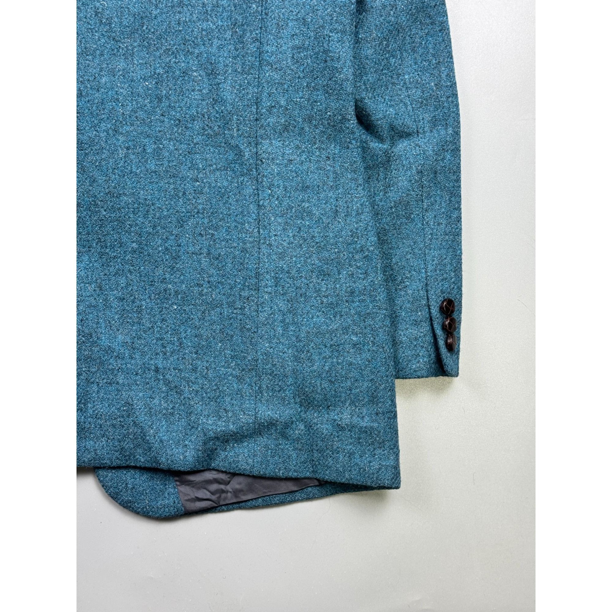 Harris Tweed Harris Tweed For Walbusch Teal Tweed Blazer (Y1244) Size 46R - 9 Thumbnail