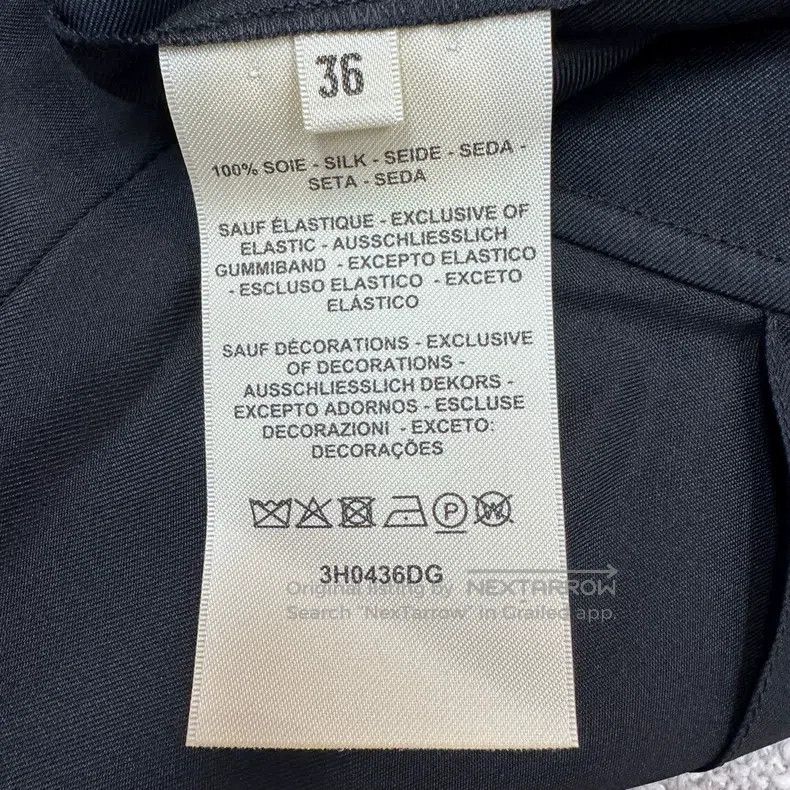 Hermes Hermes Black Silk Wide Leg Pants Size 24" / US 00 / IT 34 - 4 Thumbnail