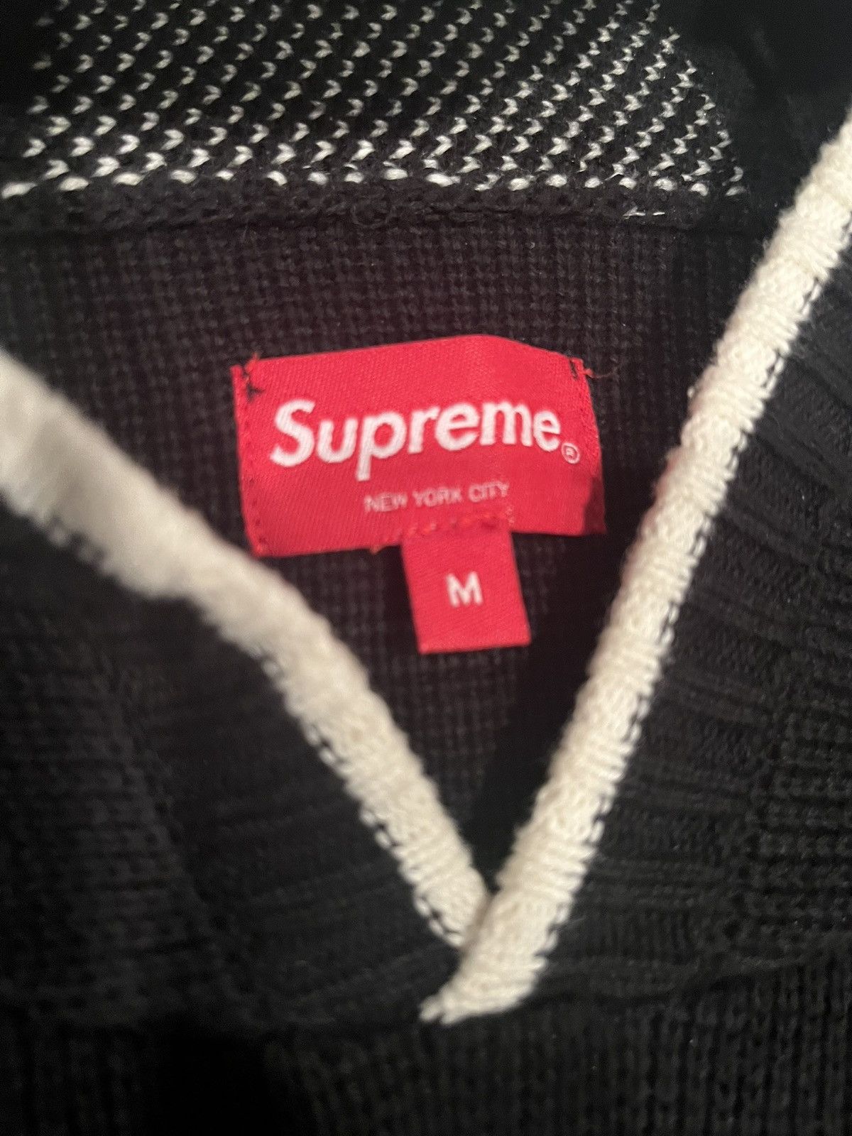Supreme Supreme Black and White Knitwear Size US M / EU 48-50 / 2 - 4 Thumbnail