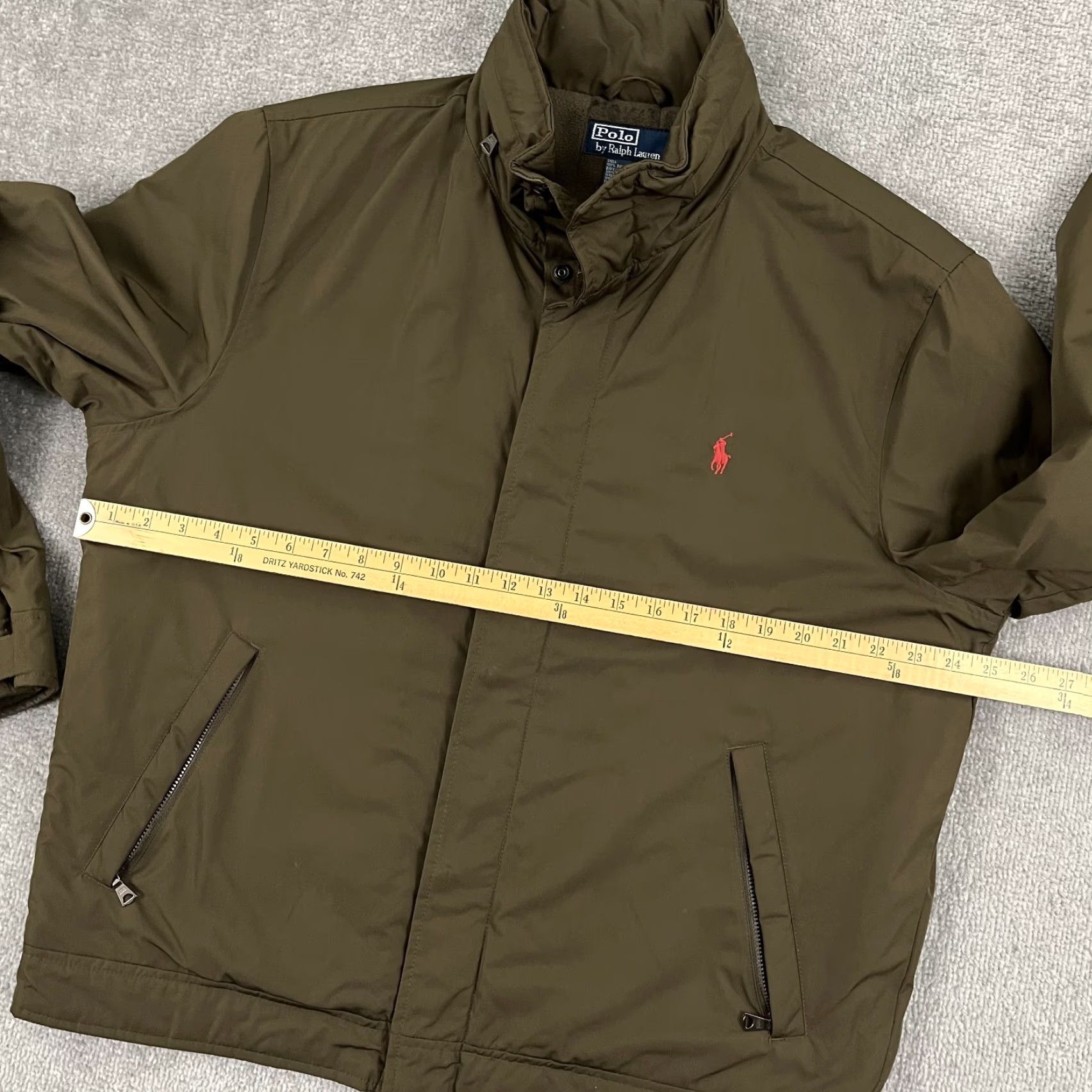 Polo Ralph Lauren VINTAGE Polo Ralph Lauren Jacket Mens L Brown Fleece Lined Hooded Preppy Classic Pony W/ Hood Size US L / EU 52-54 / 3 - 5 Thumbnail